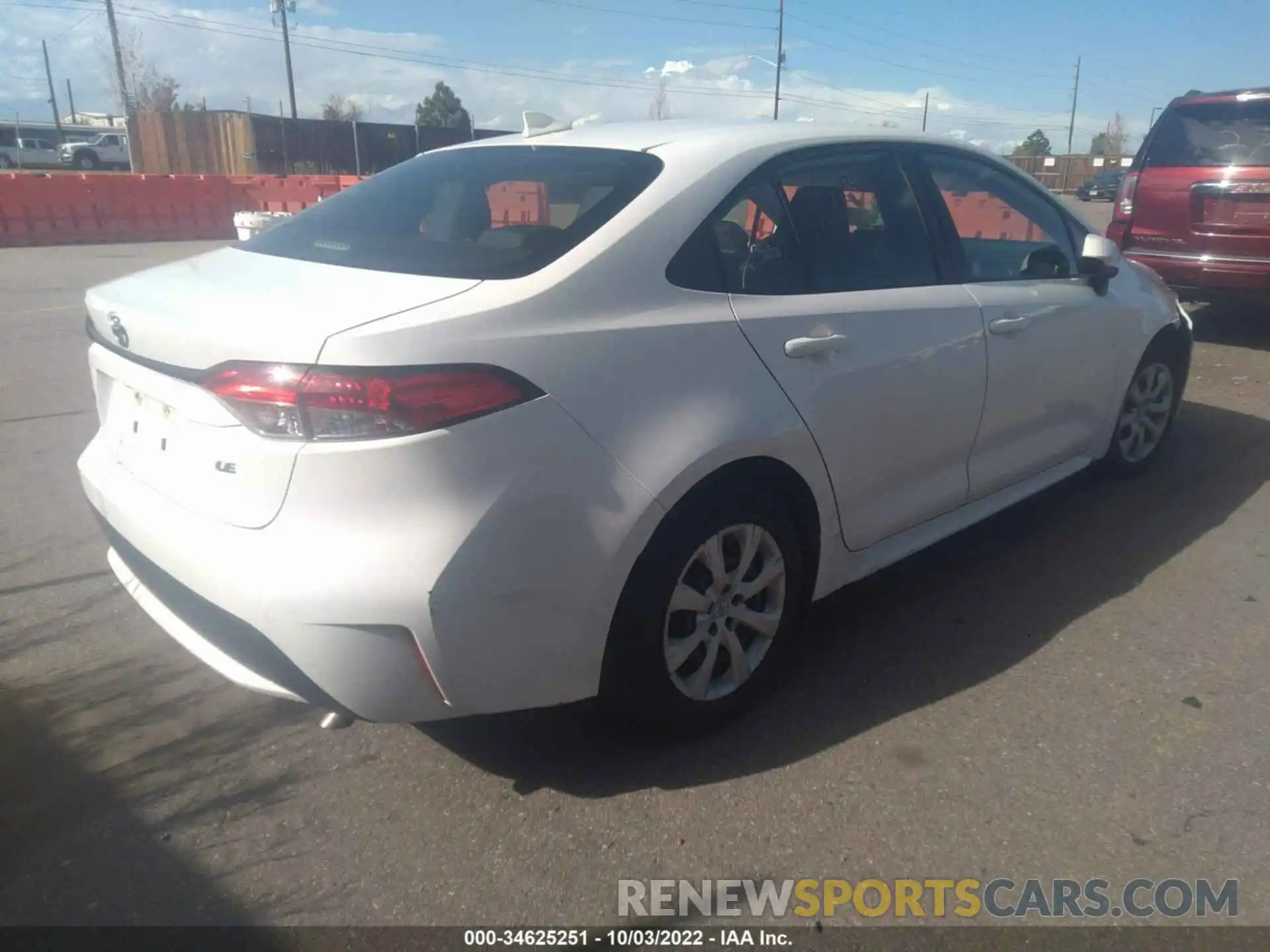 4 Photograph of a damaged car JTDEPRAE2LJ045696 TOYOTA COROLLA 2020