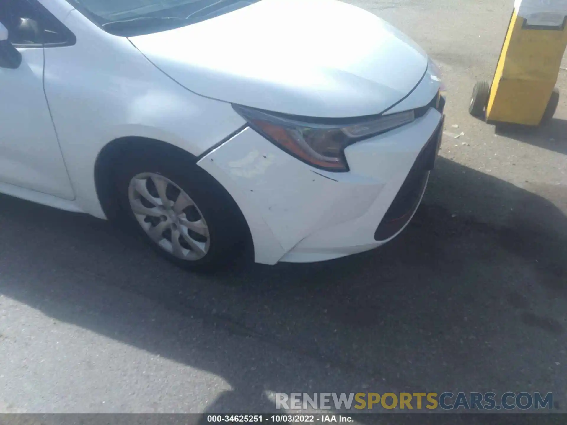 6 Photograph of a damaged car JTDEPRAE2LJ045696 TOYOTA COROLLA 2020