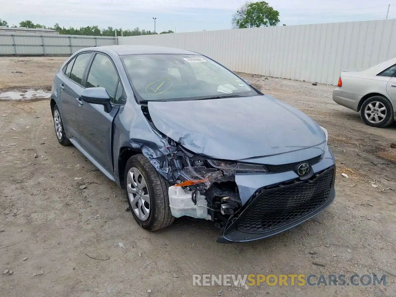 1 Photograph of a damaged car JTDEPRAE2LJ045763 TOYOTA COROLLA 2020