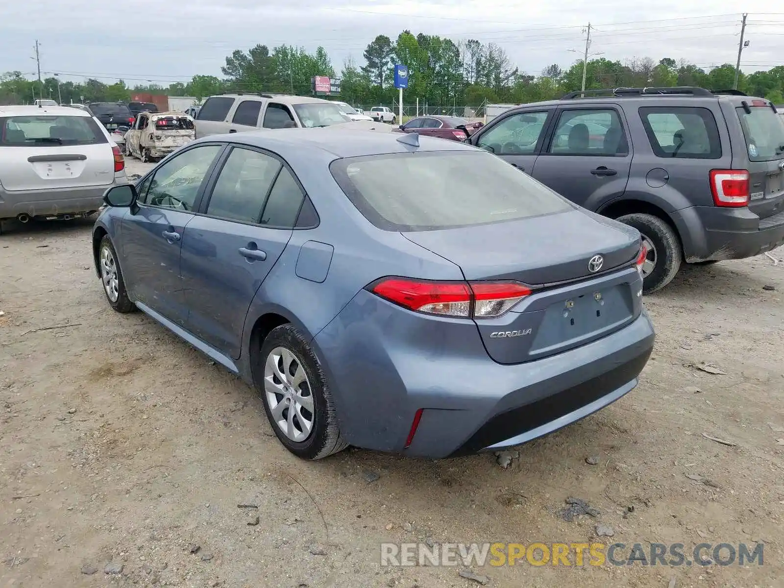 3 Photograph of a damaged car JTDEPRAE2LJ045763 TOYOTA COROLLA 2020