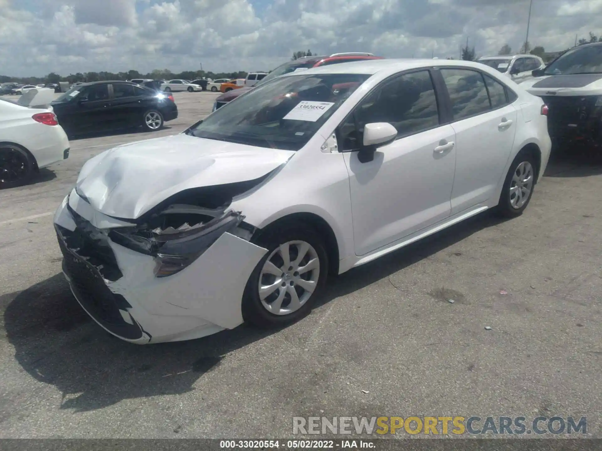 2 Photograph of a damaged car JTDEPRAE2LJ045780 TOYOTA COROLLA 2020