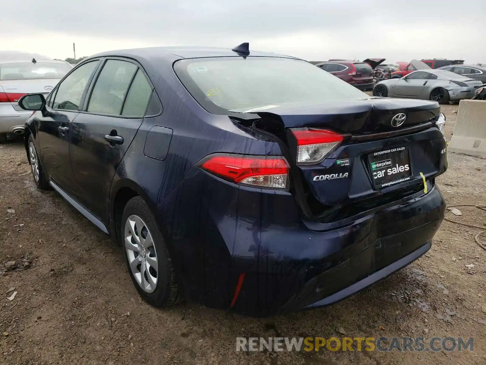 3 Photograph of a damaged car JTDEPRAE2LJ046153 TOYOTA COROLLA 2020