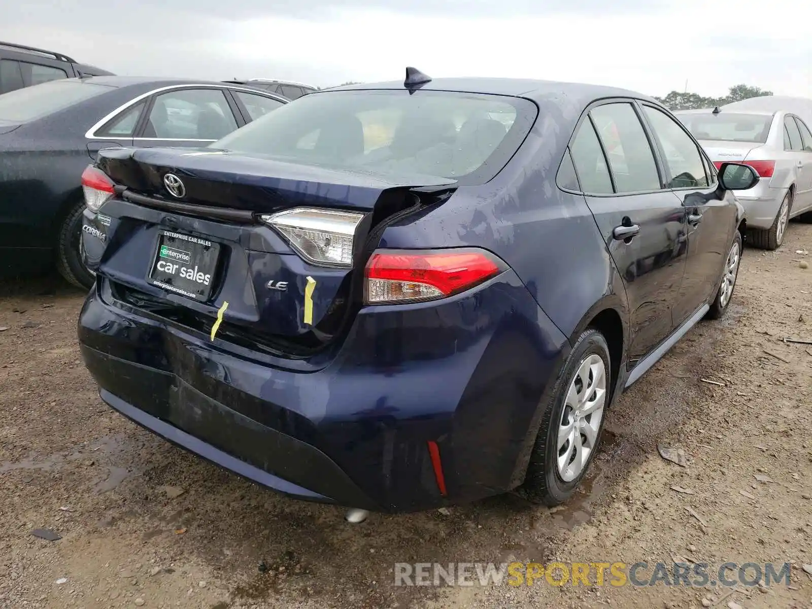 4 Photograph of a damaged car JTDEPRAE2LJ046153 TOYOTA COROLLA 2020