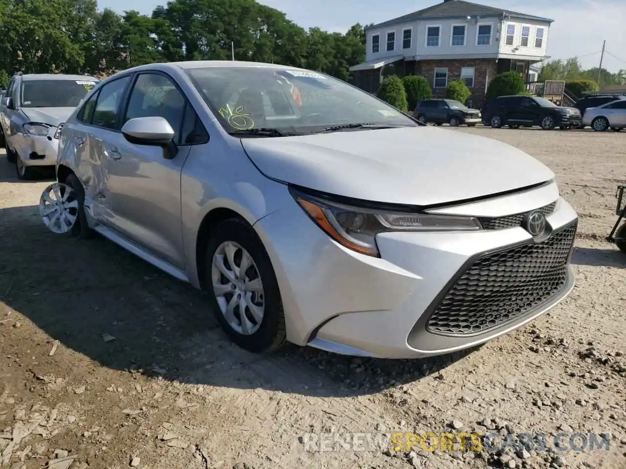 1 Photograph of a damaged car JTDEPRAE2LJ046752 TOYOTA COROLLA 2020