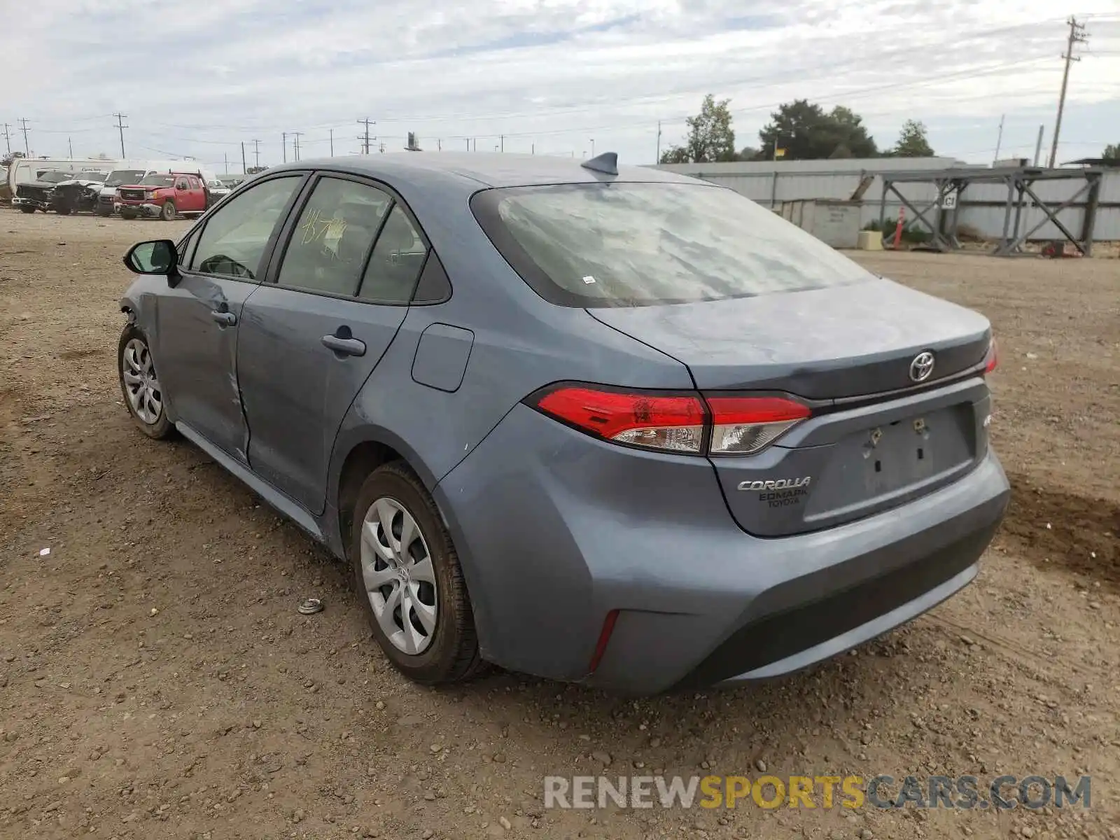 3 Photograph of a damaged car JTDEPRAE2LJ047027 TOYOTA COROLLA 2020