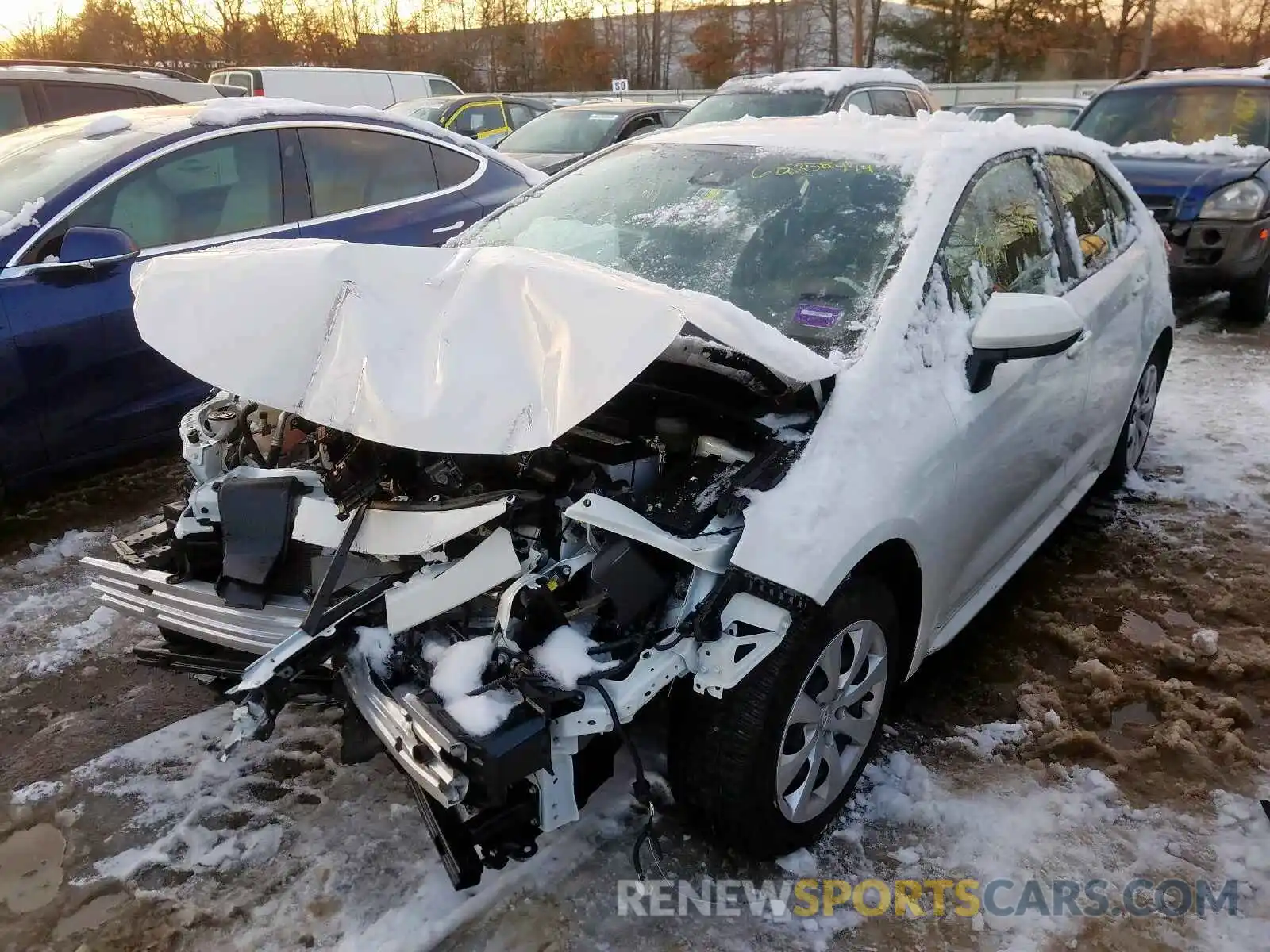 2 Photograph of a damaged car JTDEPRAE2LJ047173 TOYOTA COROLLA 2020