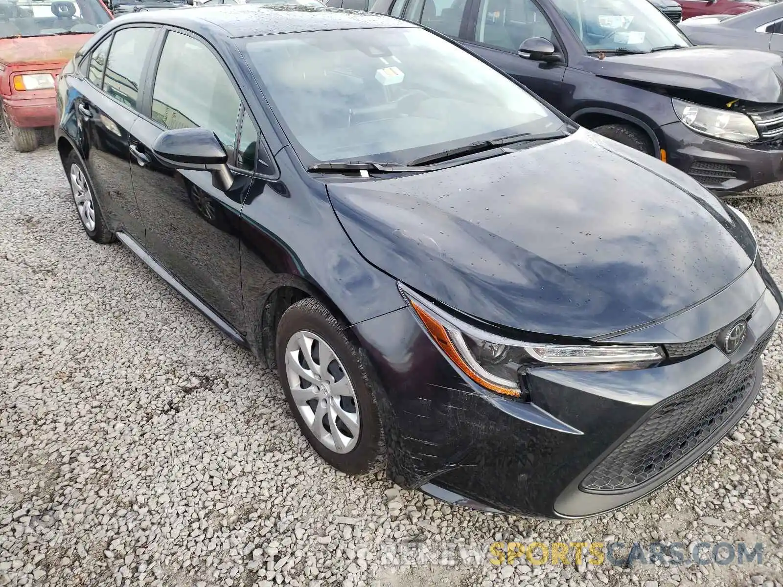 1 Photograph of a damaged car JTDEPRAE2LJ047206 TOYOTA COROLLA 2020