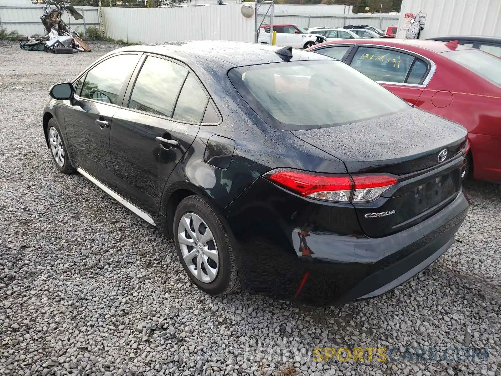 3 Photograph of a damaged car JTDEPRAE2LJ047206 TOYOTA COROLLA 2020