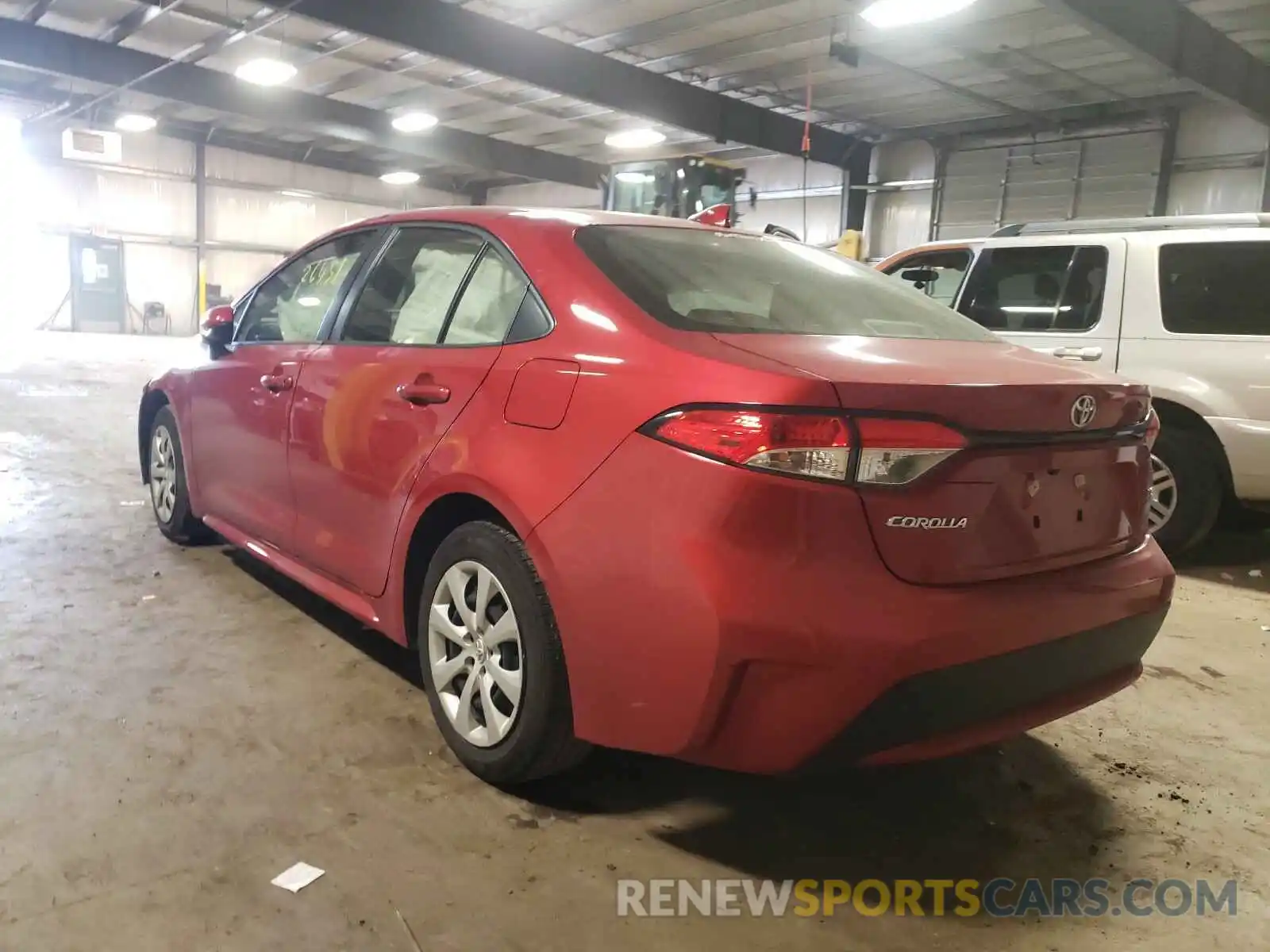 3 Photograph of a damaged car JTDEPRAE2LJ047223 TOYOTA COROLLA 2020