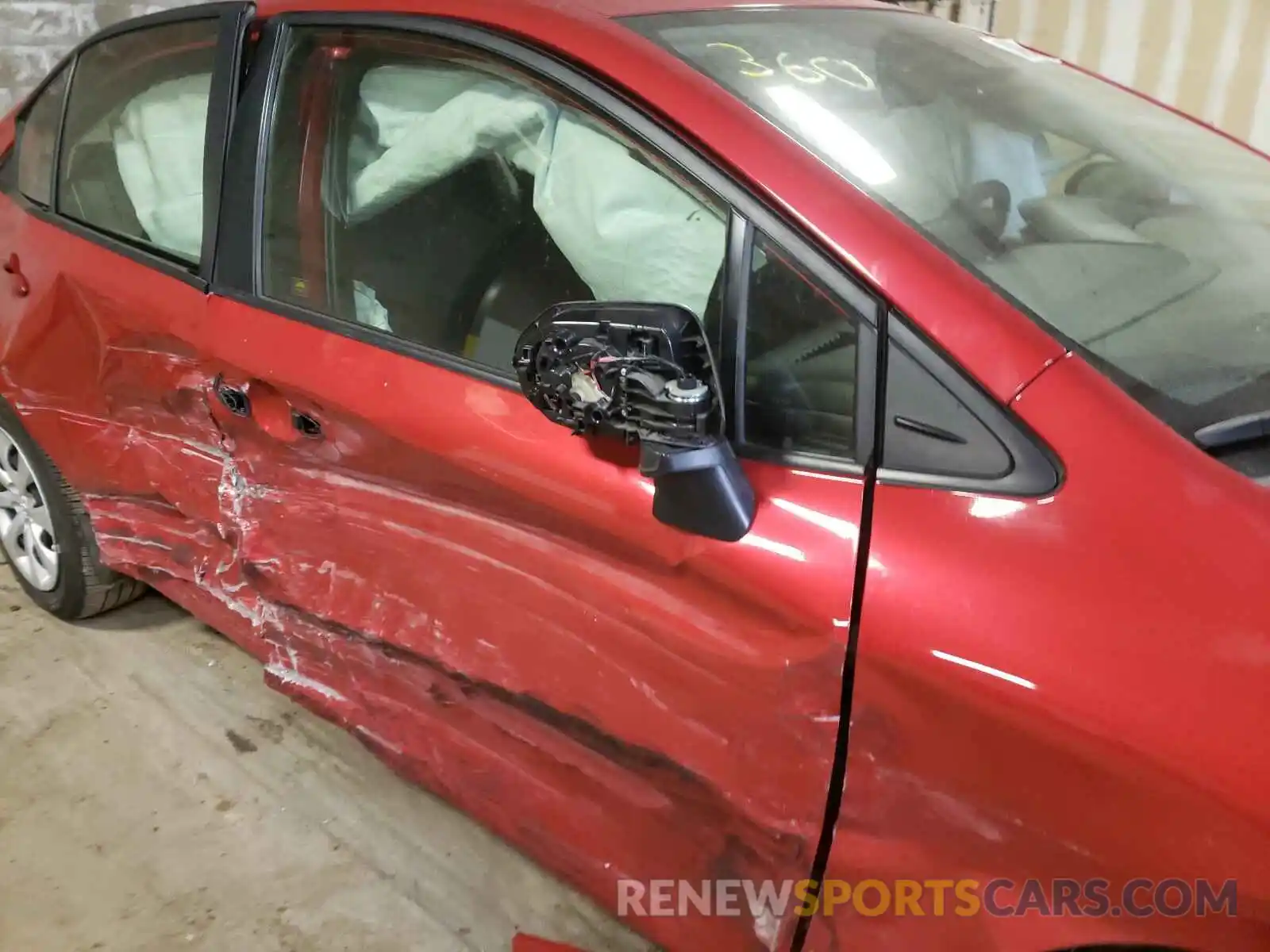 9 Photograph of a damaged car JTDEPRAE2LJ047223 TOYOTA COROLLA 2020