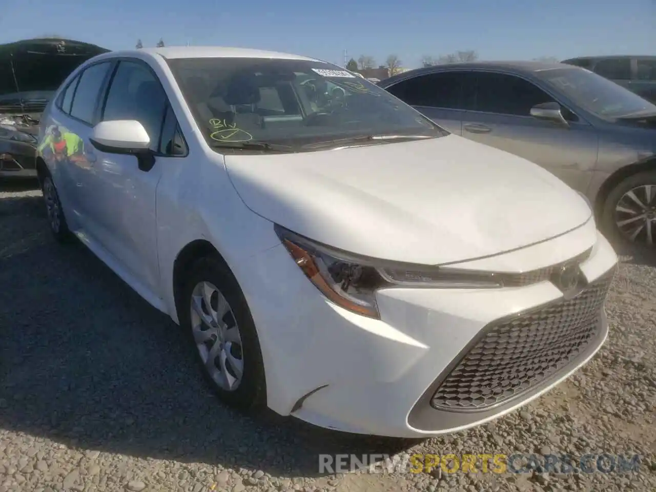 1 Photograph of a damaged car JTDEPRAE2LJ047366 TOYOTA COROLLA 2020