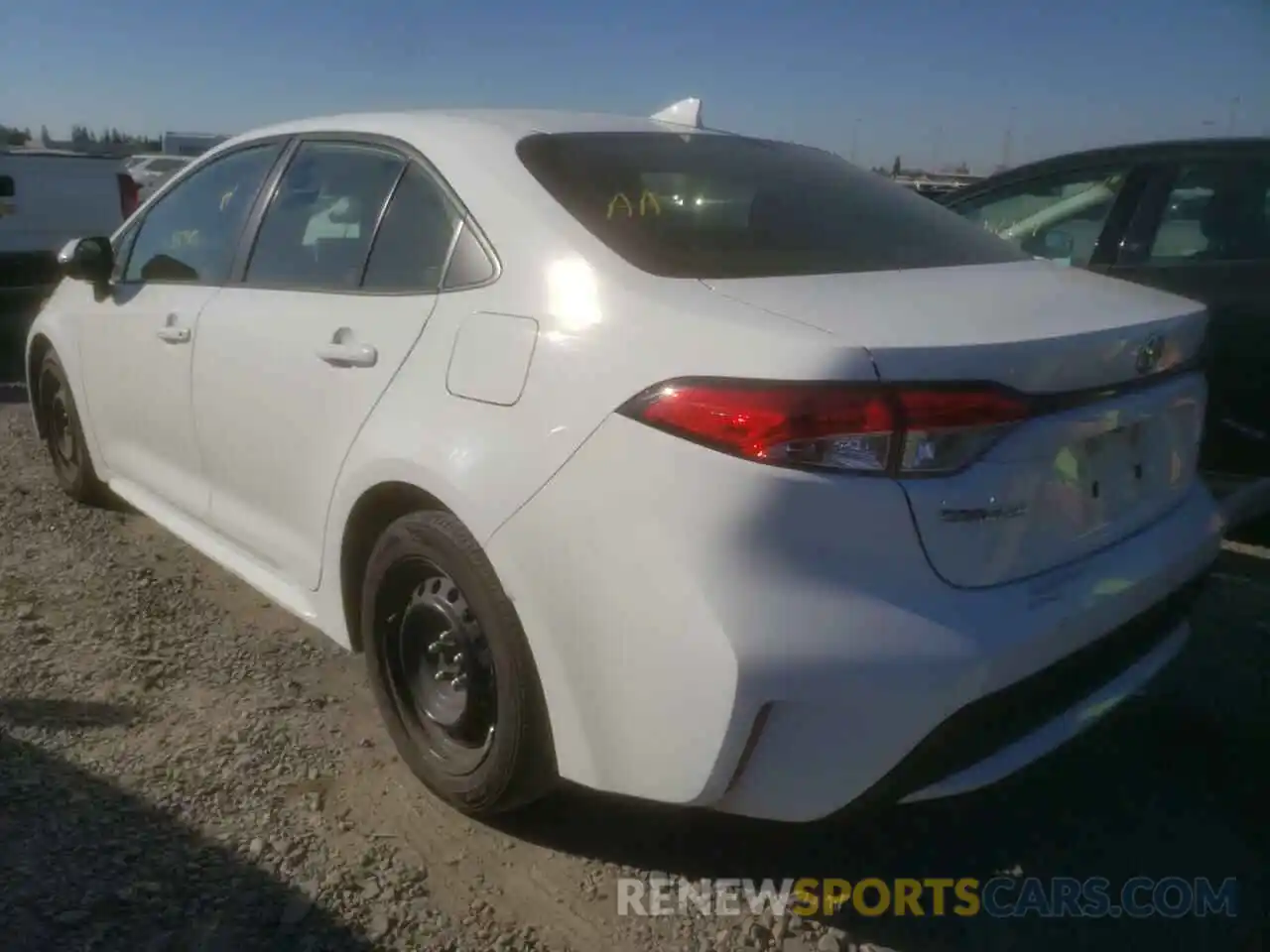 3 Photograph of a damaged car JTDEPRAE2LJ047366 TOYOTA COROLLA 2020