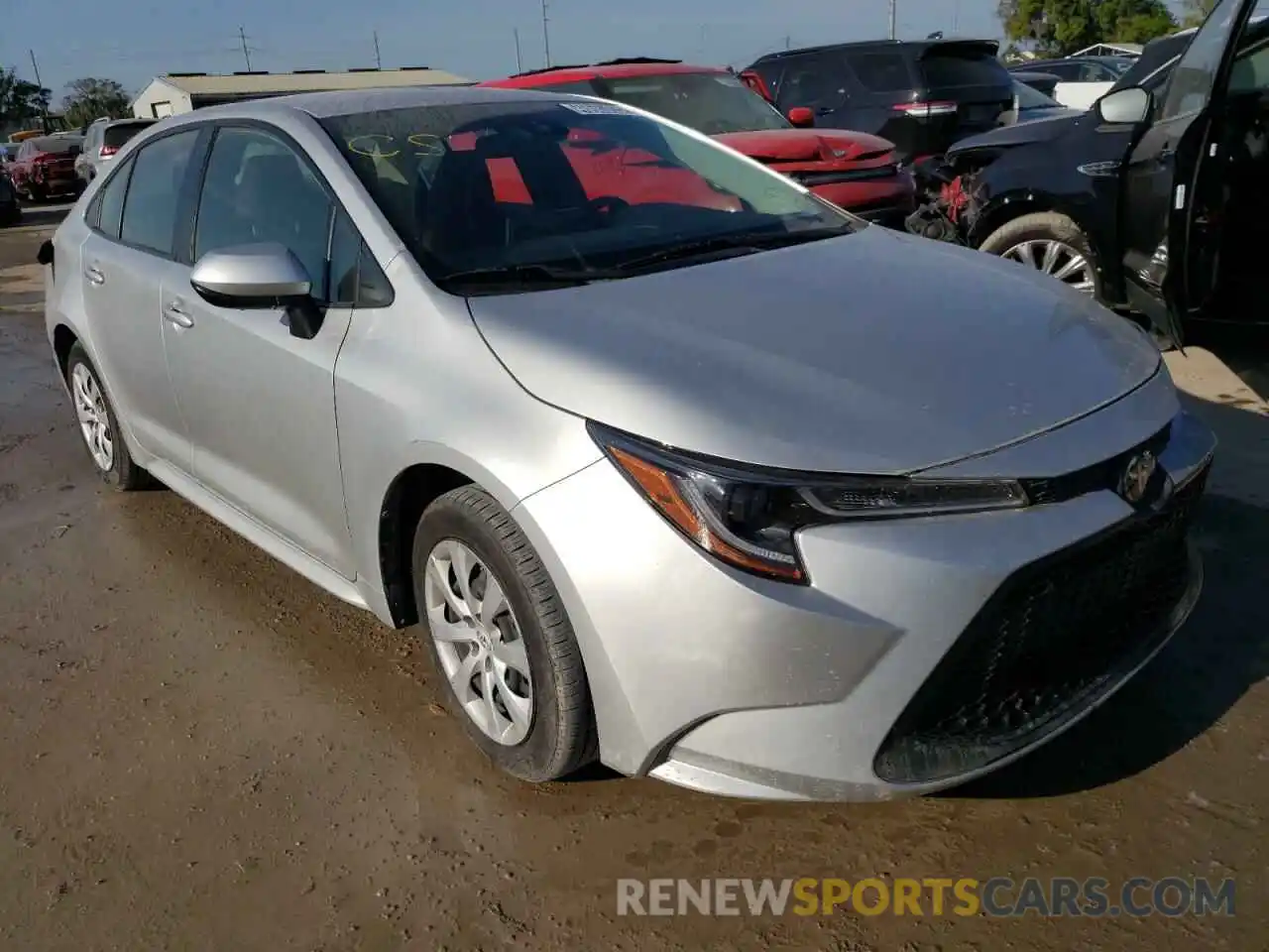 1 Photograph of a damaged car JTDEPRAE2LJ047397 TOYOTA COROLLA 2020