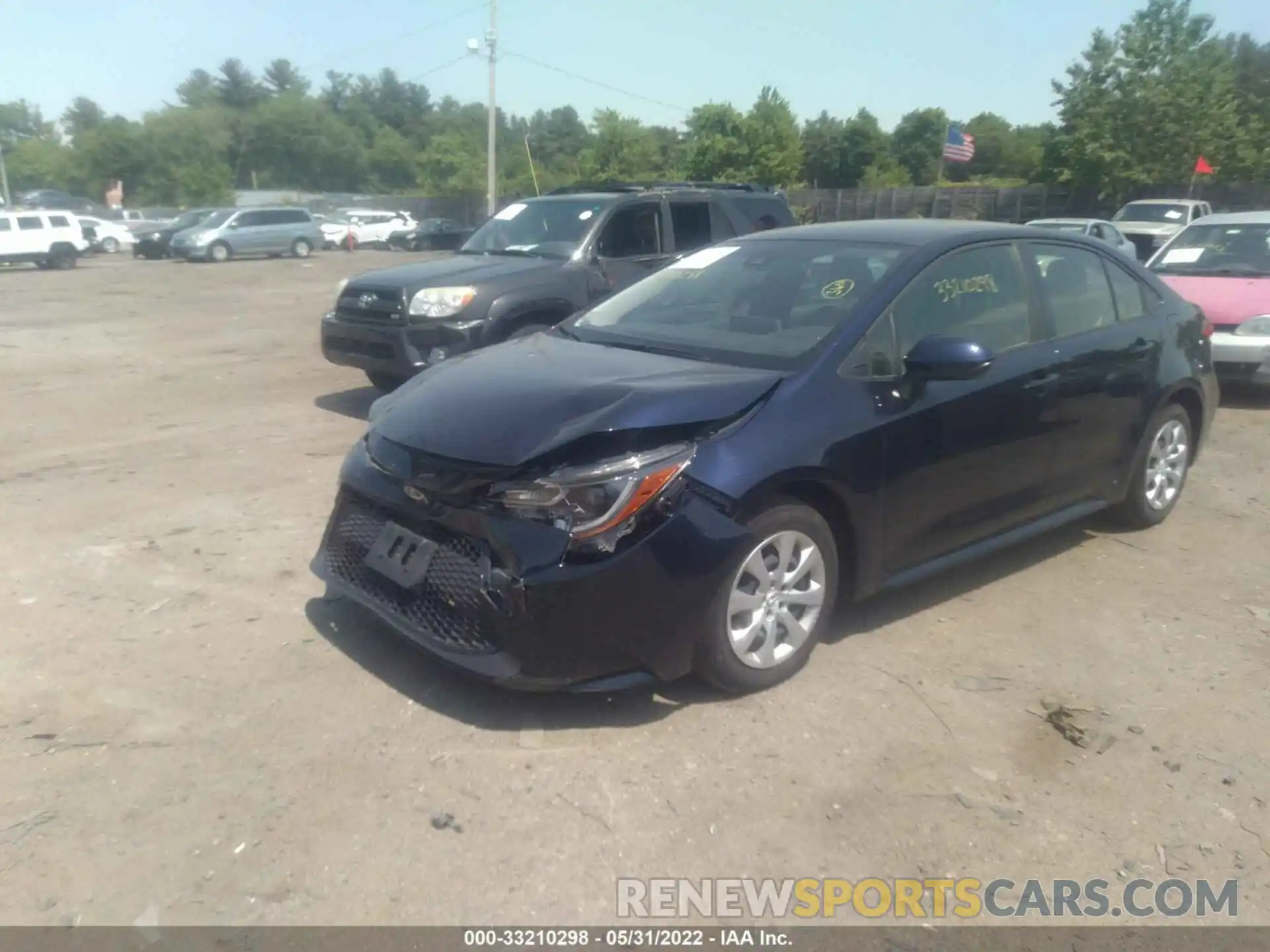 2 Photograph of a damaged car JTDEPRAE2LJ047898 TOYOTA COROLLA 2020