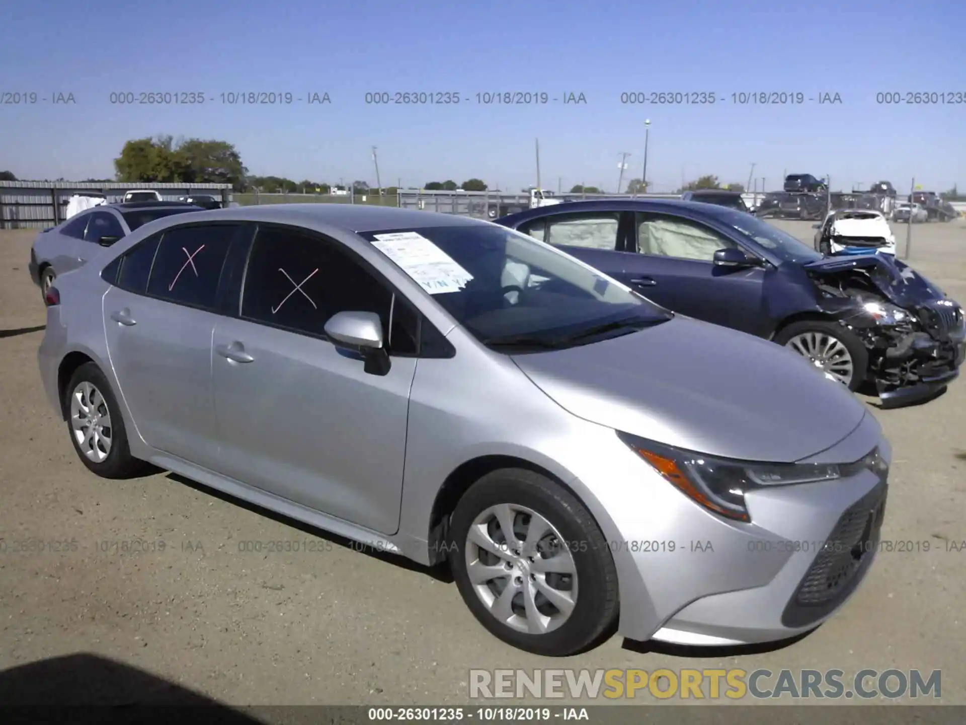 1 Photograph of a damaged car JTDEPRAE2LJ047934 TOYOTA COROLLA 2020