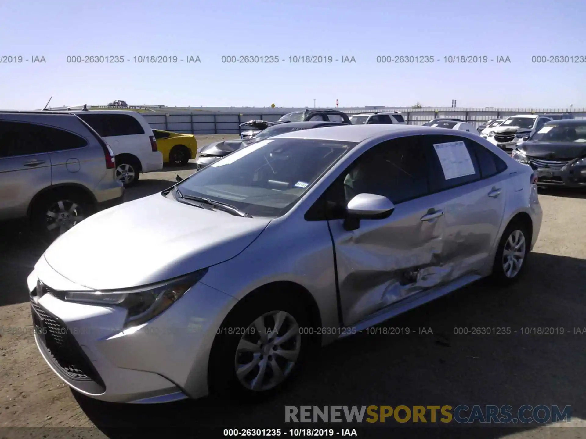 2 Photograph of a damaged car JTDEPRAE2LJ047934 TOYOTA COROLLA 2020