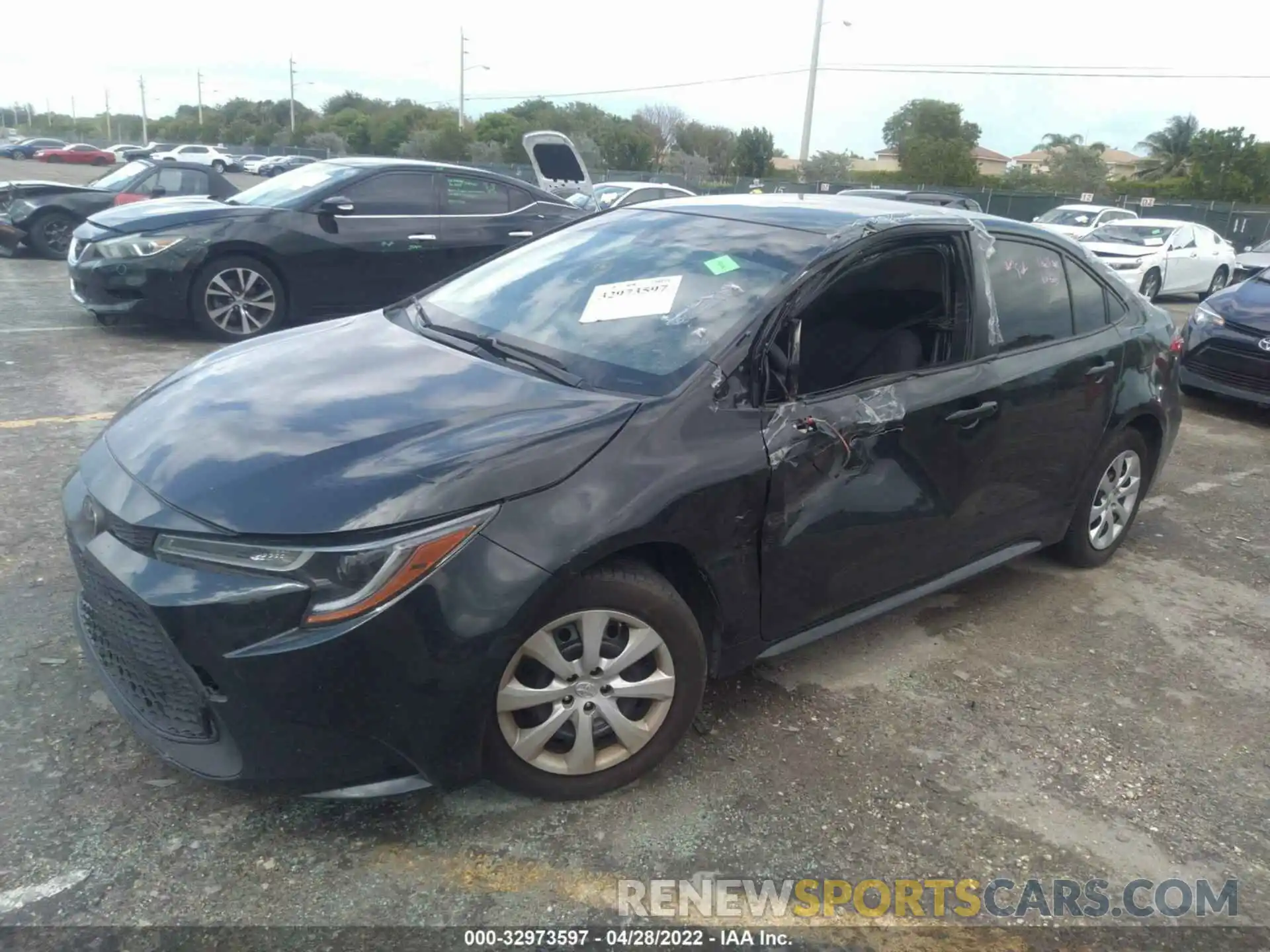 2 Photograph of a damaged car JTDEPRAE2LJ048243 TOYOTA COROLLA 2020