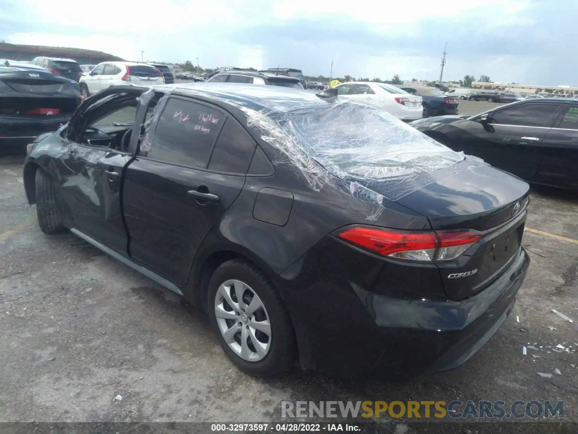 3 Photograph of a damaged car JTDEPRAE2LJ048243 TOYOTA COROLLA 2020