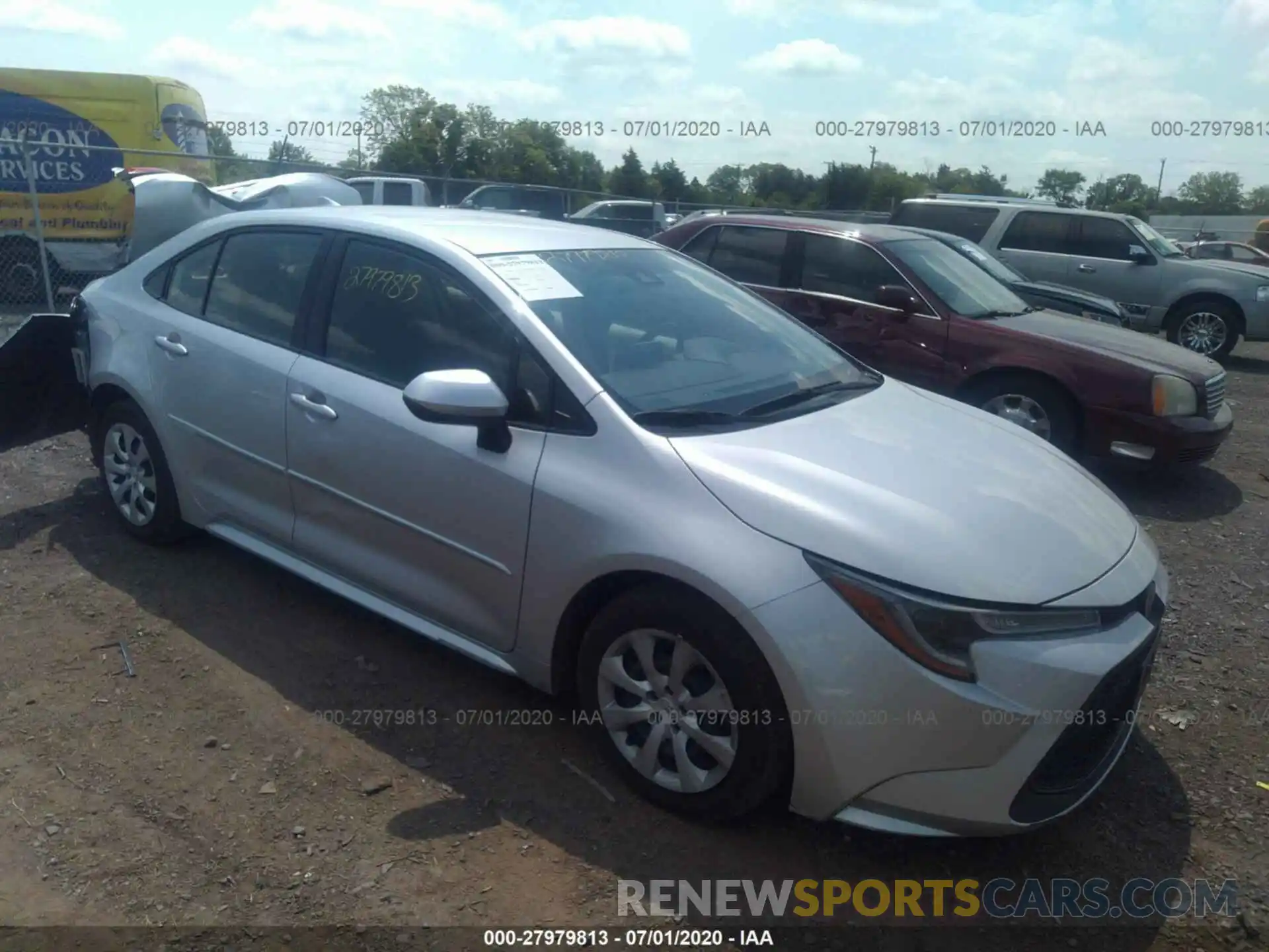 1 Photograph of a damaged car JTDEPRAE2LJ048291 TOYOTA COROLLA 2020