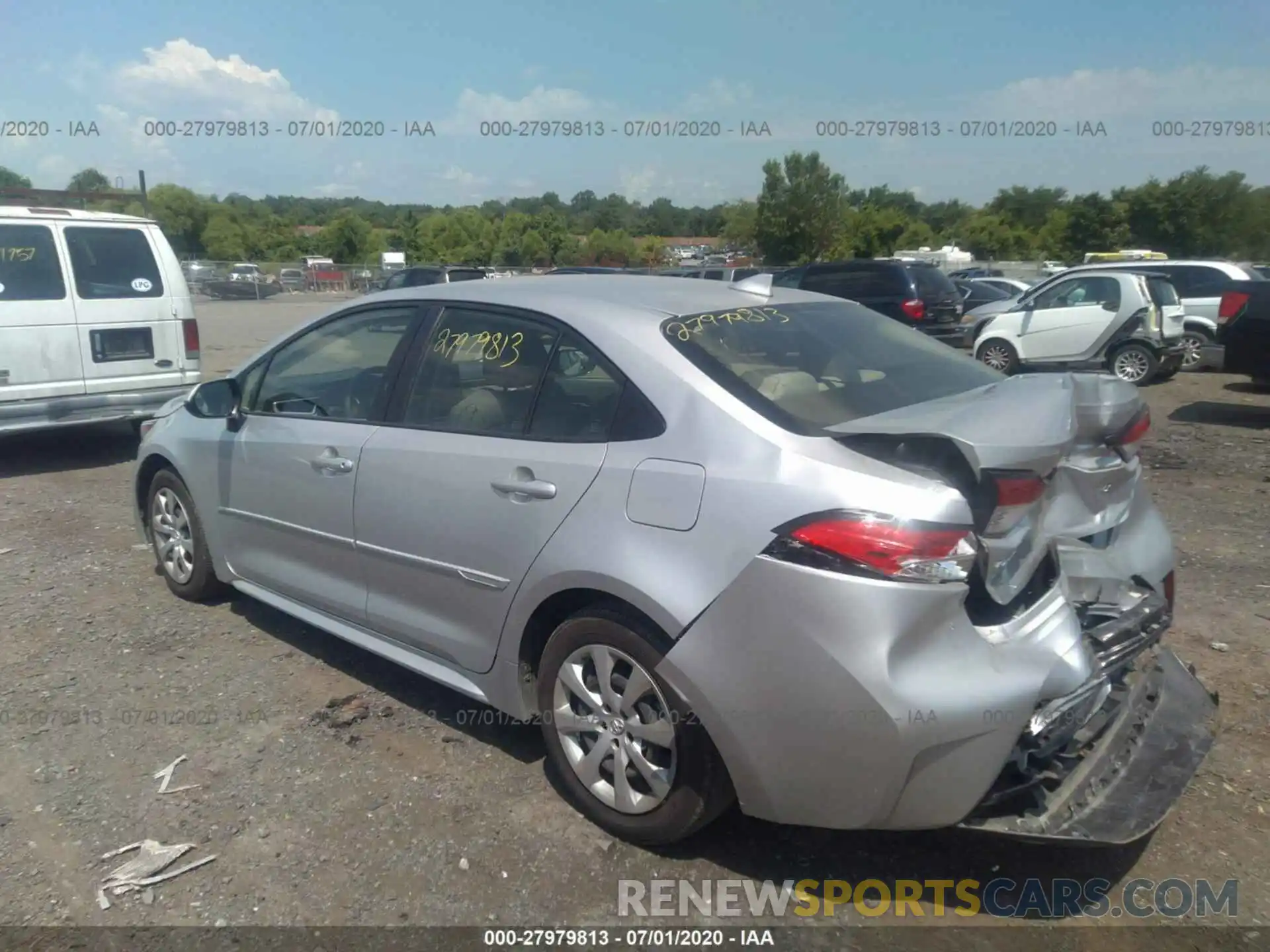 3 Photograph of a damaged car JTDEPRAE2LJ048291 TOYOTA COROLLA 2020