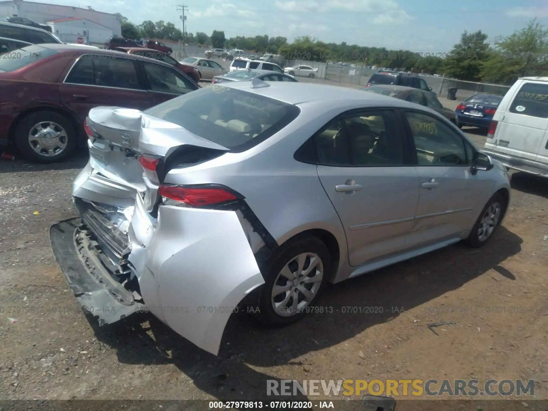 4 Photograph of a damaged car JTDEPRAE2LJ048291 TOYOTA COROLLA 2020