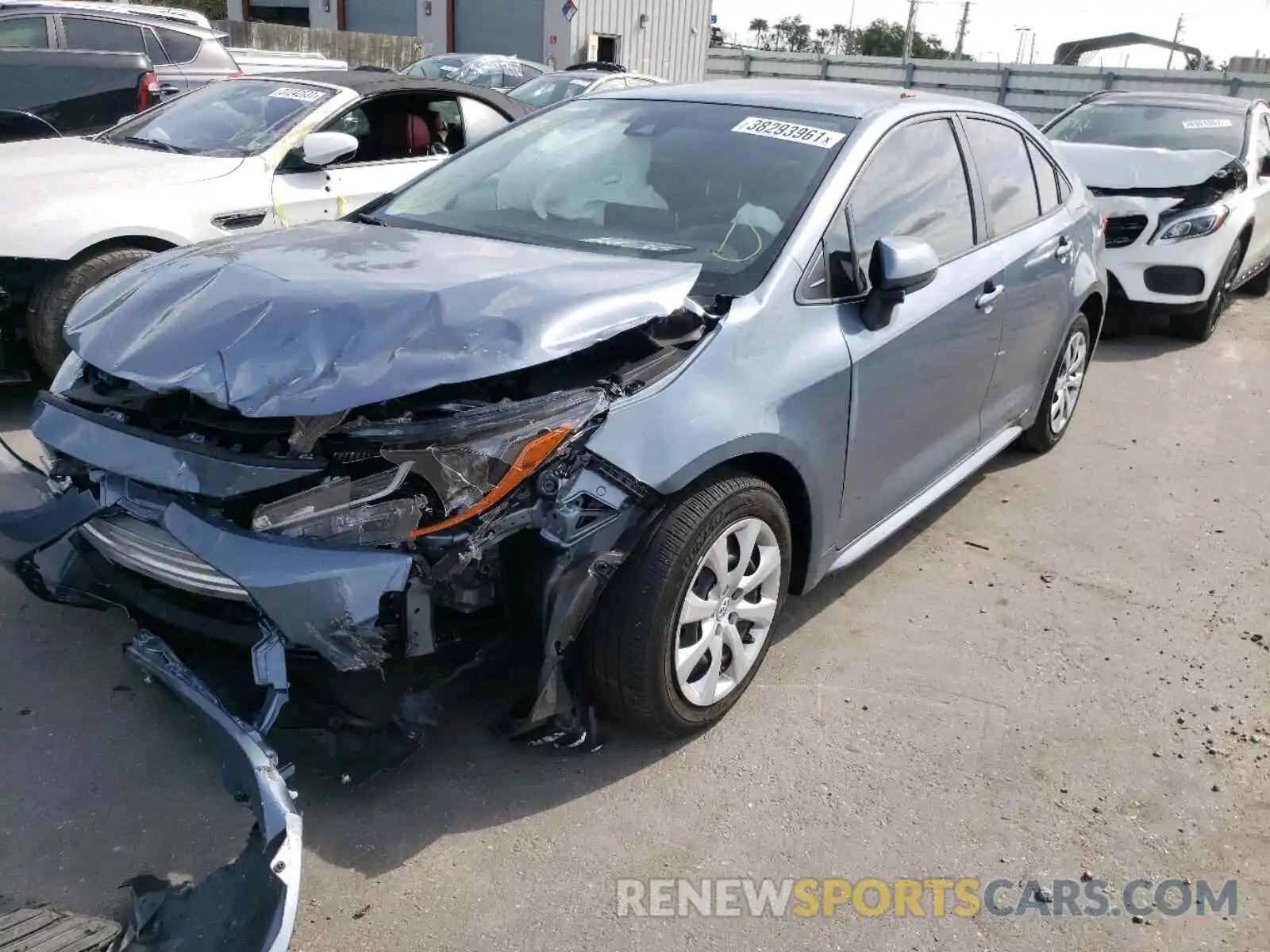 2 Photograph of a damaged car JTDEPRAE2LJ048372 TOYOTA COROLLA 2020