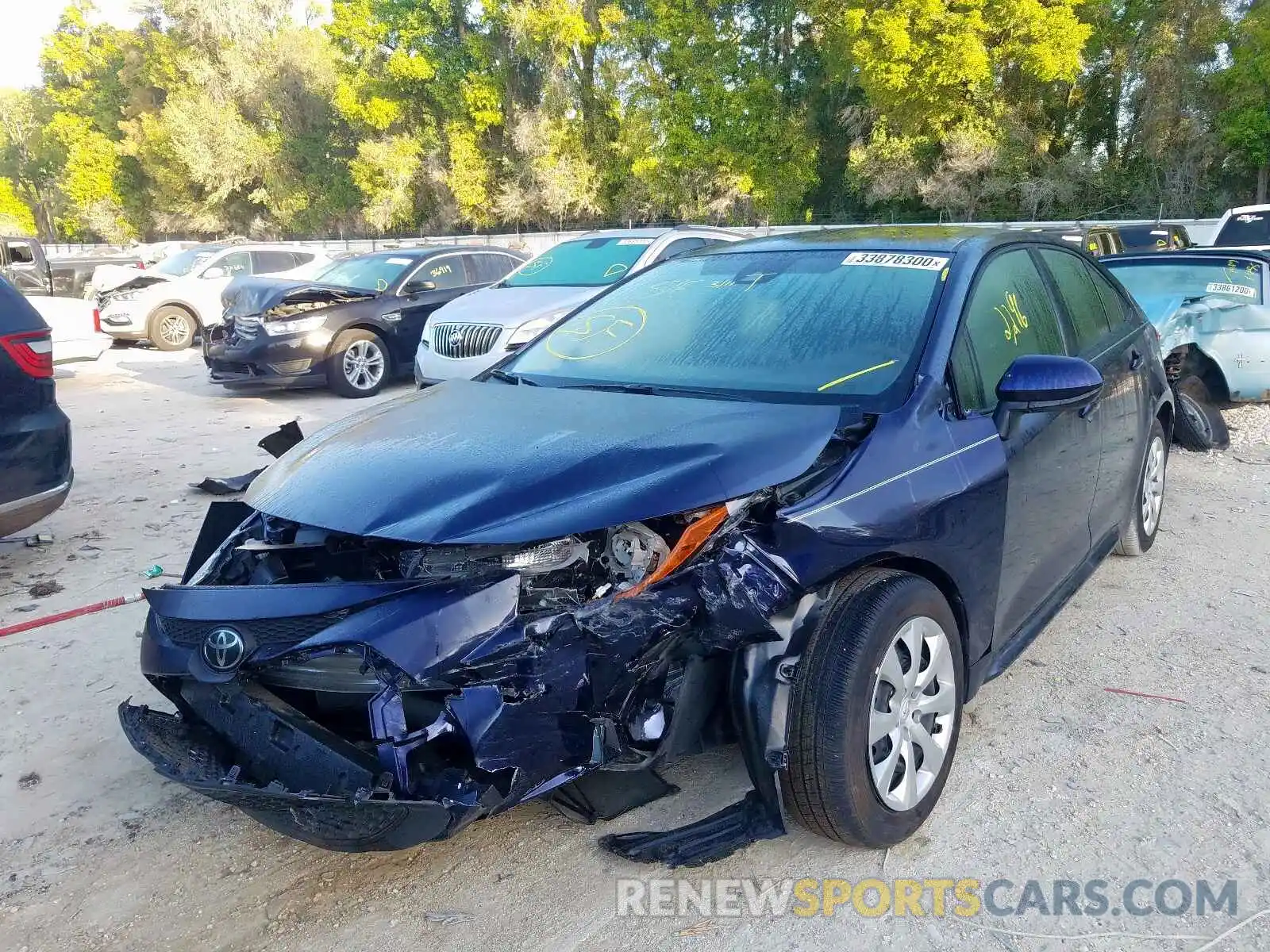 2 Photograph of a damaged car JTDEPRAE2LJ048520 TOYOTA COROLLA 2020