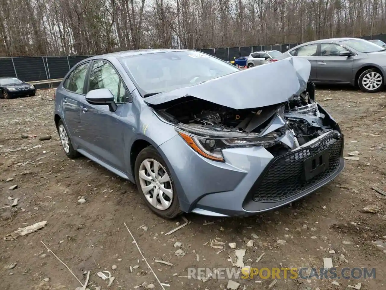 1 Photograph of a damaged car JTDEPRAE2LJ049036 TOYOTA COROLLA 2020