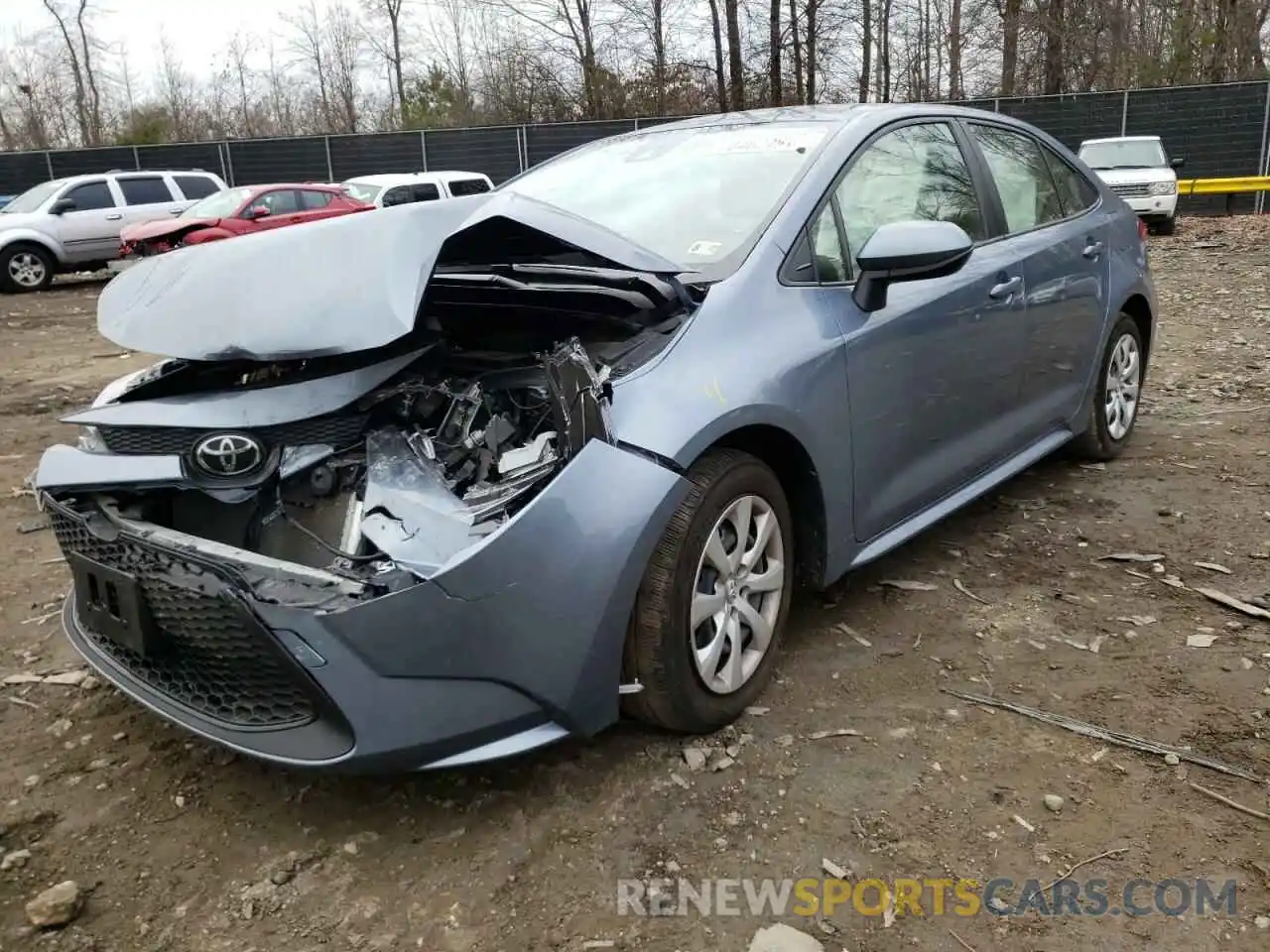 2 Photograph of a damaged car JTDEPRAE2LJ049036 TOYOTA COROLLA 2020