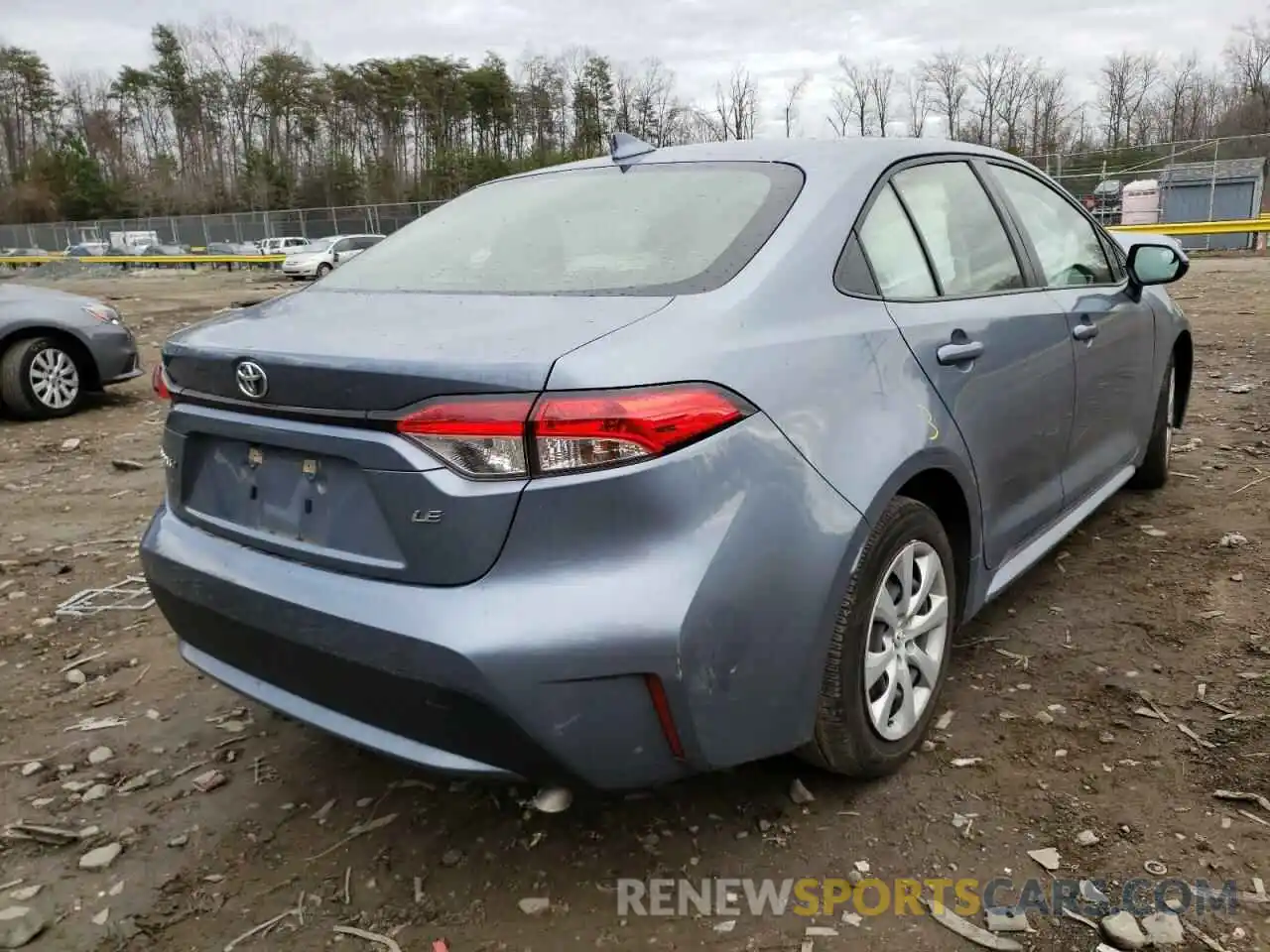 4 Photograph of a damaged car JTDEPRAE2LJ049036 TOYOTA COROLLA 2020