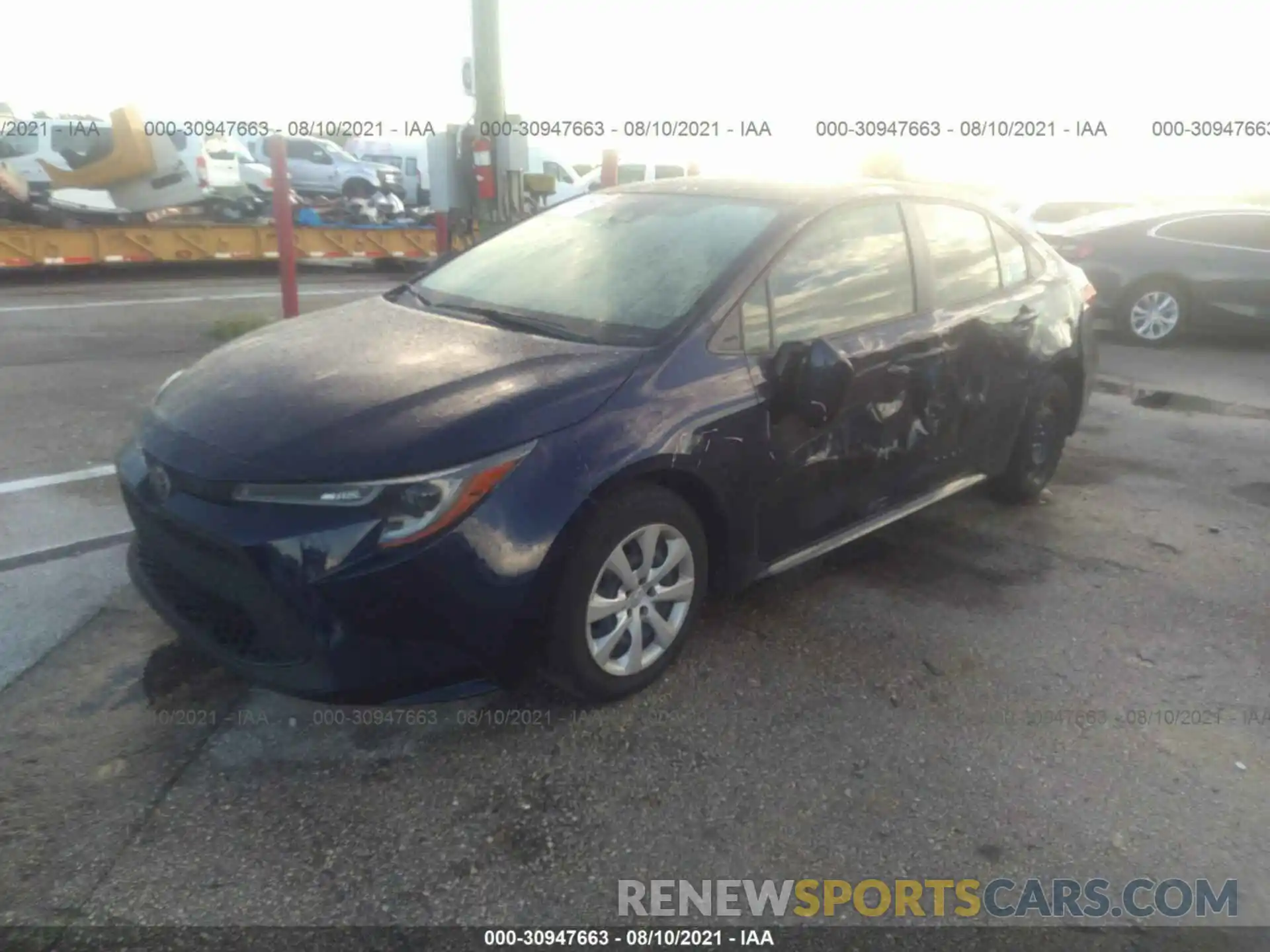 2 Photograph of a damaged car JTDEPRAE2LJ049165 TOYOTA COROLLA 2020