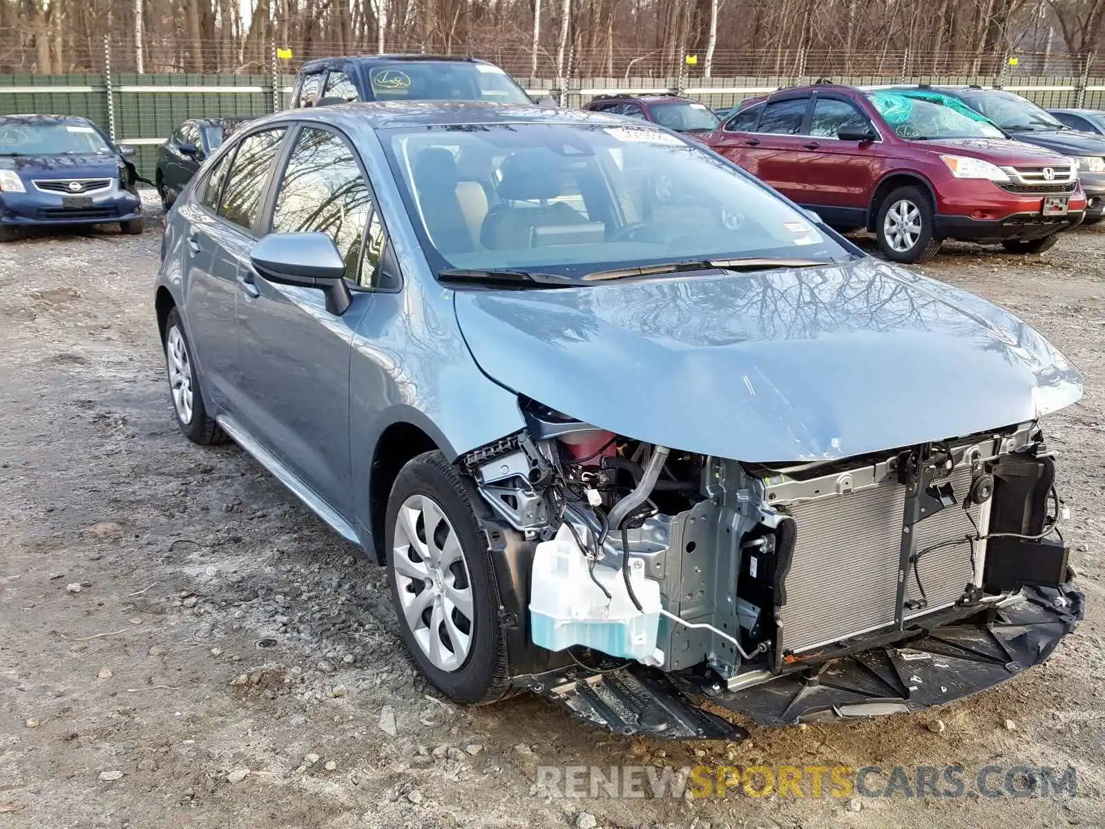 1 Photograph of a damaged car JTDEPRAE2LJ049781 TOYOTA COROLLA 2020