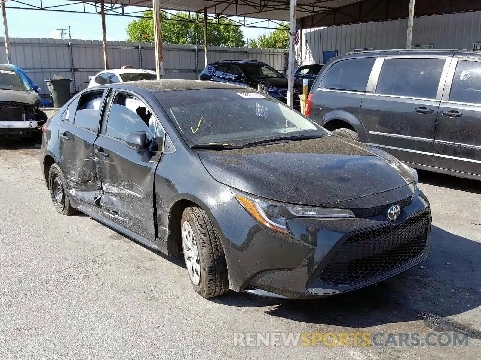 1 Photograph of a damaged car JTDEPRAE2LJ049912 TOYOTA COROLLA 2020