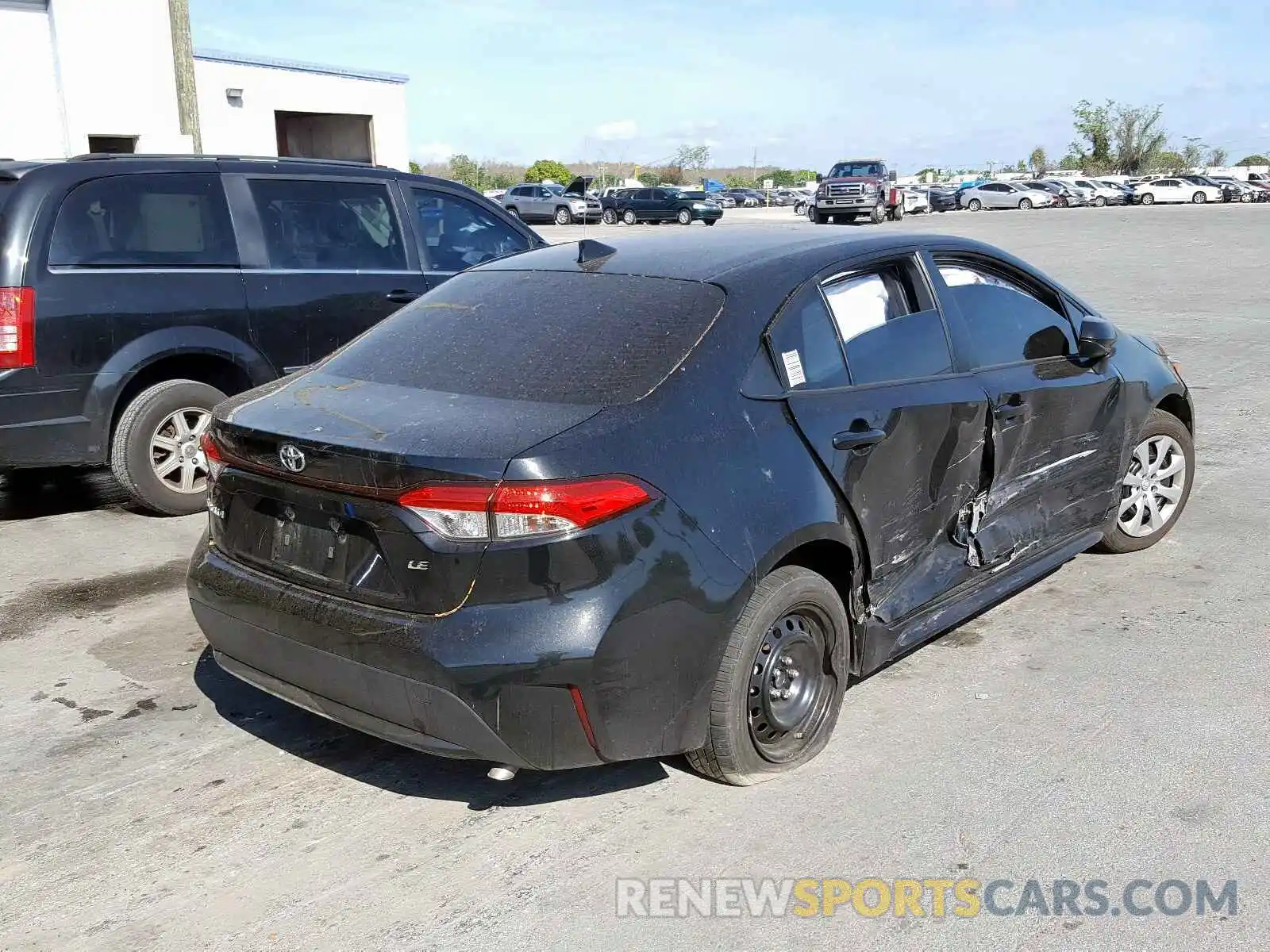 4 Photograph of a damaged car JTDEPRAE2LJ049912 TOYOTA COROLLA 2020