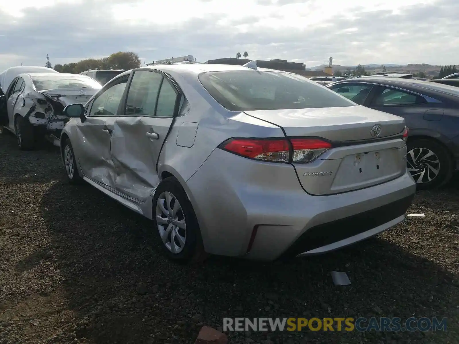 3 Photograph of a damaged car JTDEPRAE2LJ049974 TOYOTA COROLLA 2020