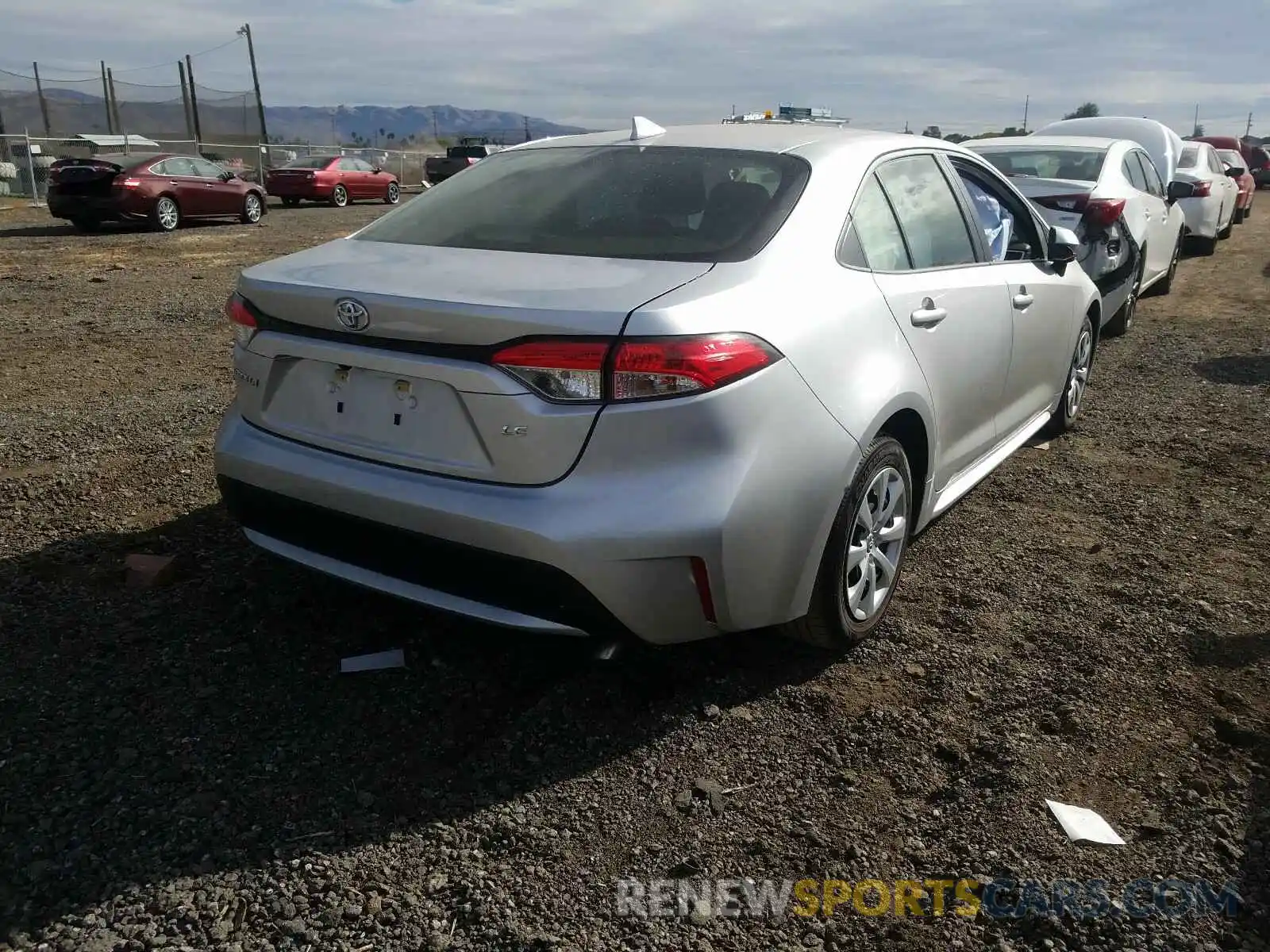 4 Photograph of a damaged car JTDEPRAE2LJ049974 TOYOTA COROLLA 2020