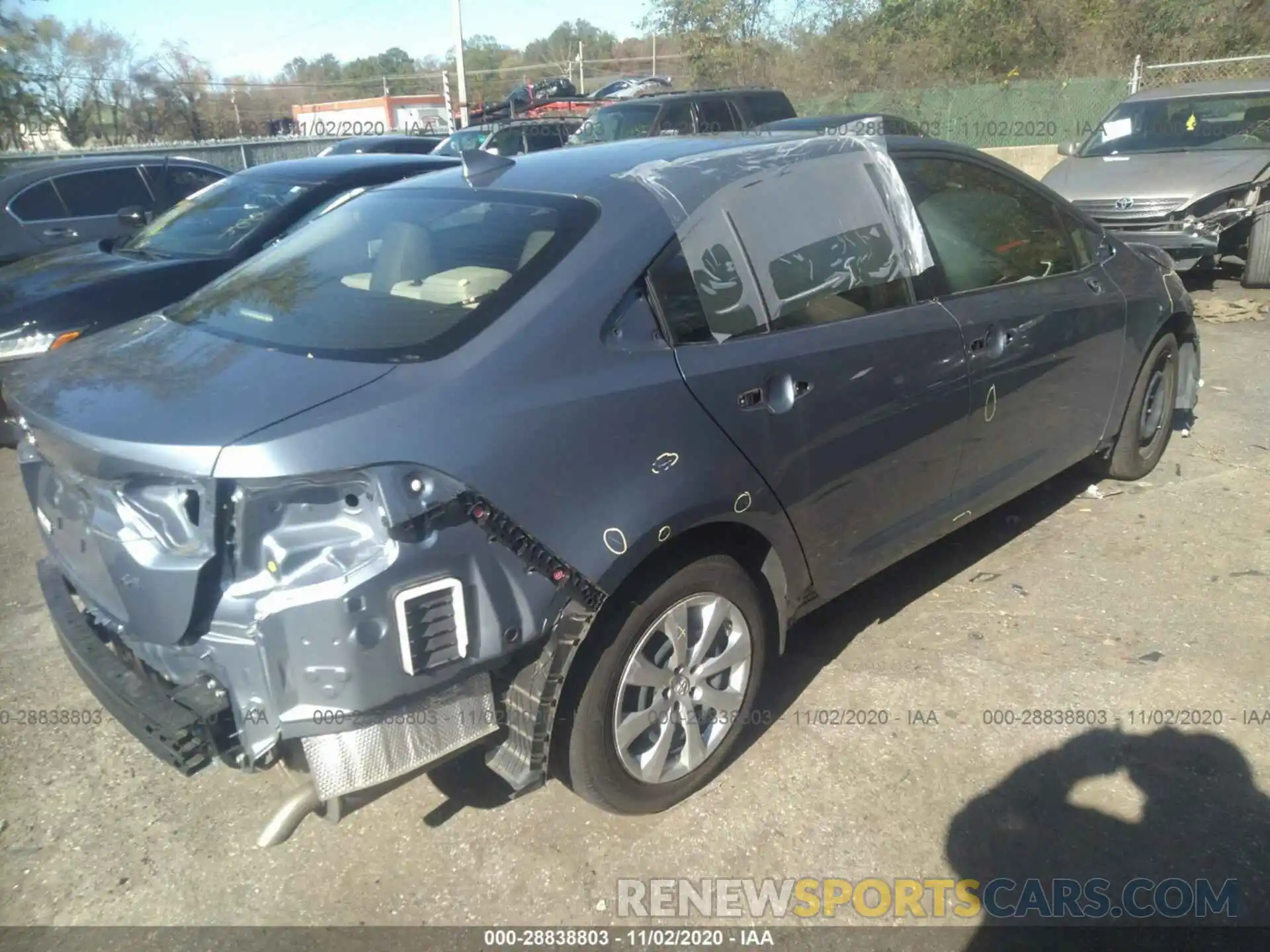 4 Photograph of a damaged car JTDEPRAE2LJ050543 TOYOTA COROLLA 2020