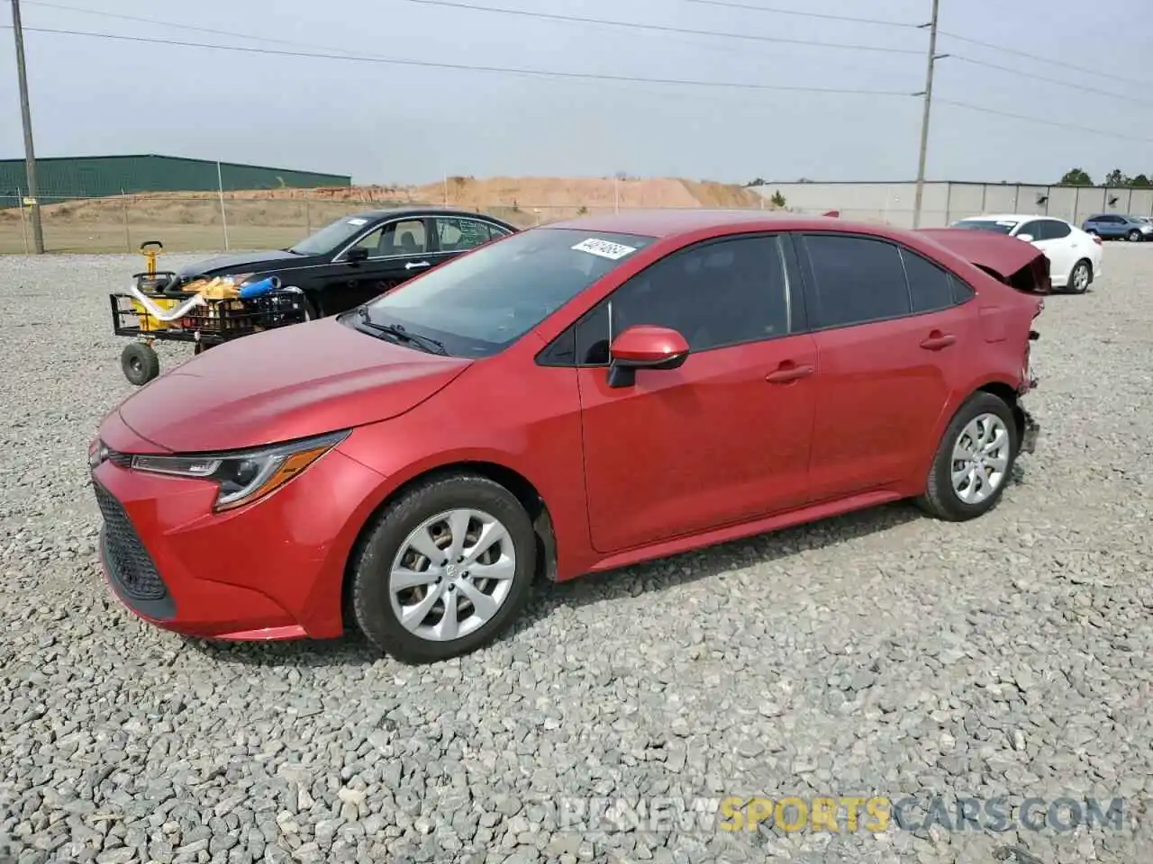 1 Photograph of a damaged car JTDEPRAE2LJ050607 TOYOTA COROLLA 2020