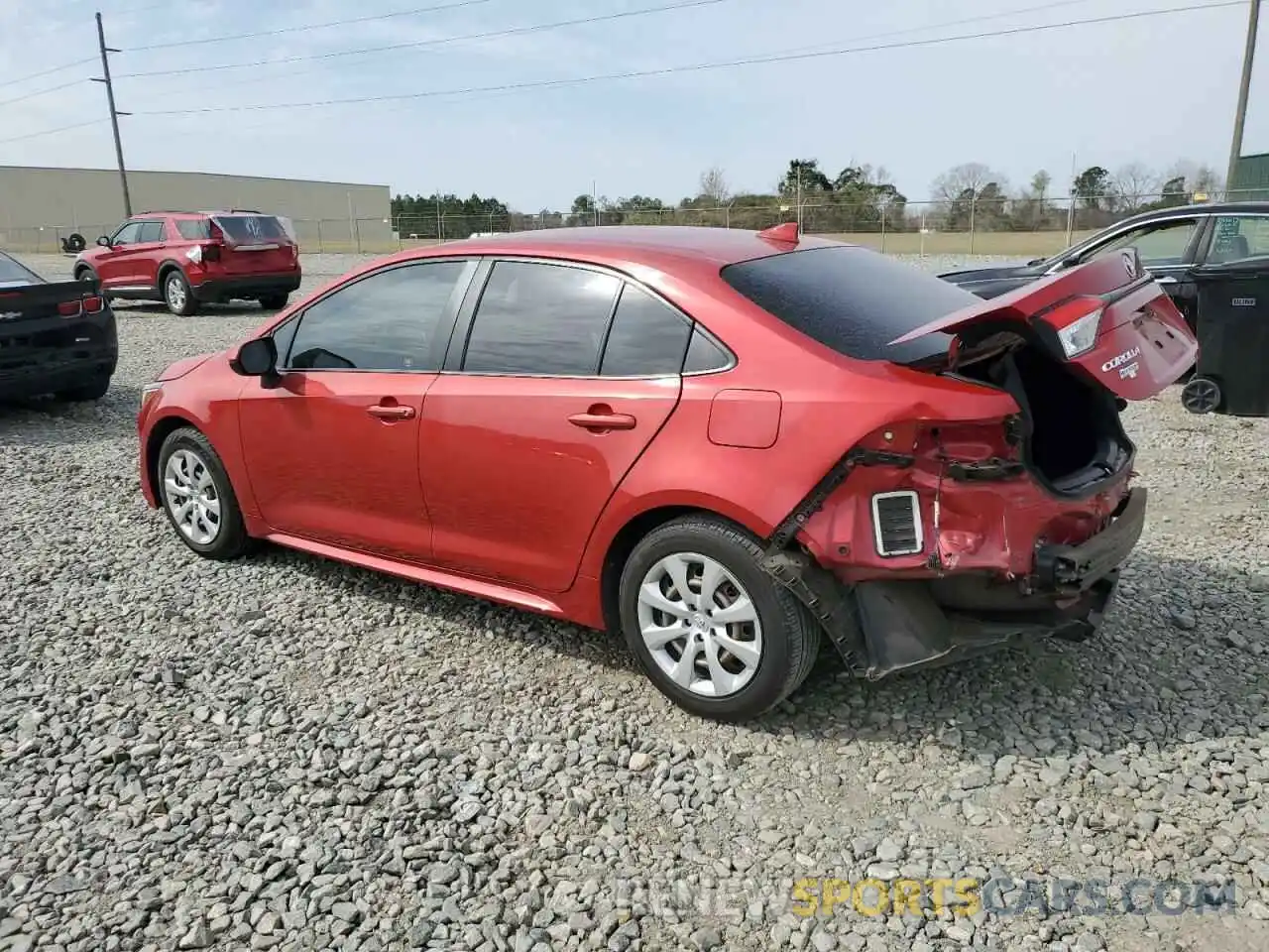 2 Photograph of a damaged car JTDEPRAE2LJ050607 TOYOTA COROLLA 2020