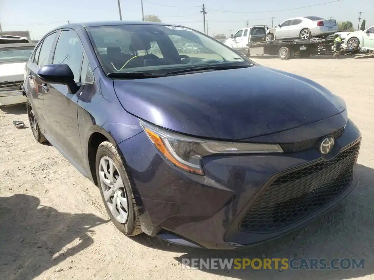 1 Photograph of a damaged car JTDEPRAE2LJ051076 TOYOTA COROLLA 2020