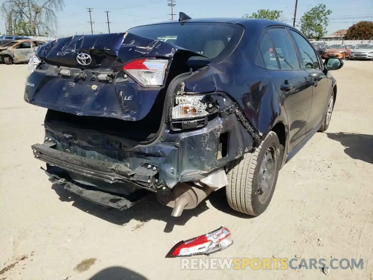 4 Photograph of a damaged car JTDEPRAE2LJ051076 TOYOTA COROLLA 2020