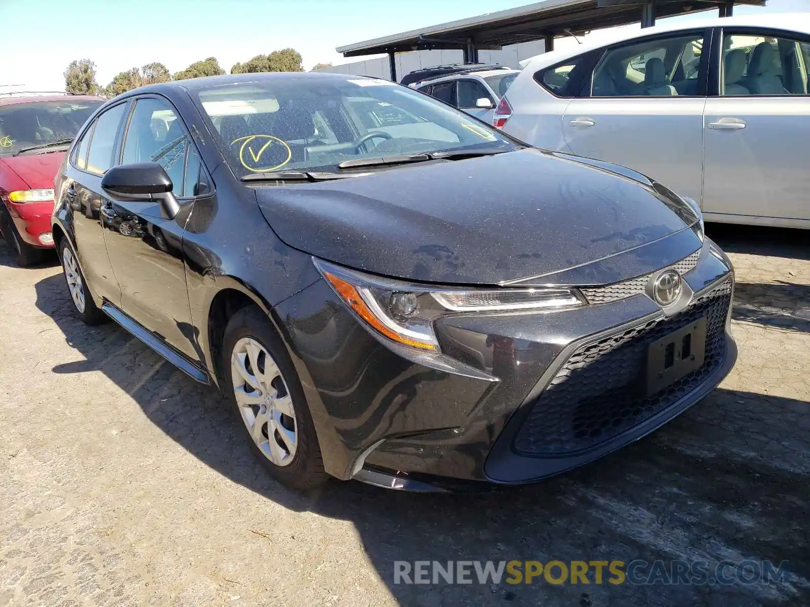 1 Photograph of a damaged car JTDEPRAE2LJ051188 TOYOTA COROLLA 2020