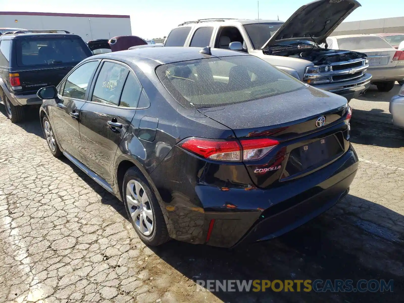 3 Photograph of a damaged car JTDEPRAE2LJ051188 TOYOTA COROLLA 2020