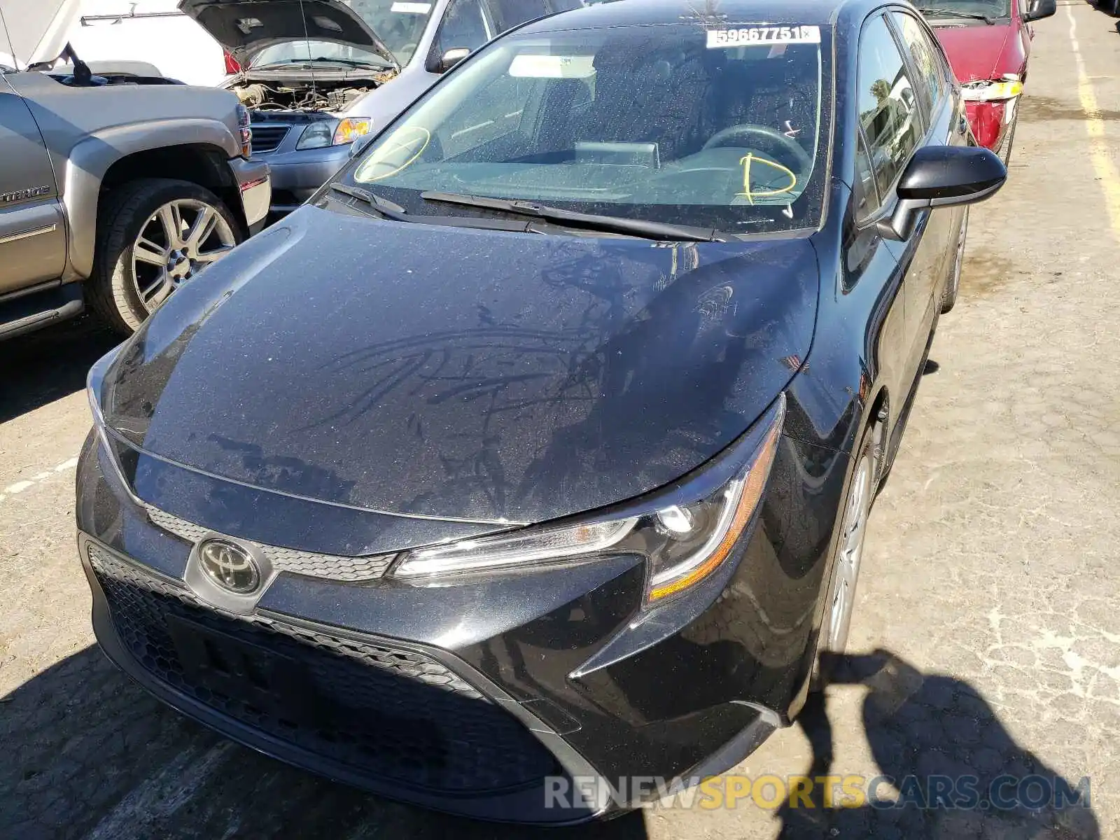 9 Photograph of a damaged car JTDEPRAE2LJ051188 TOYOTA COROLLA 2020