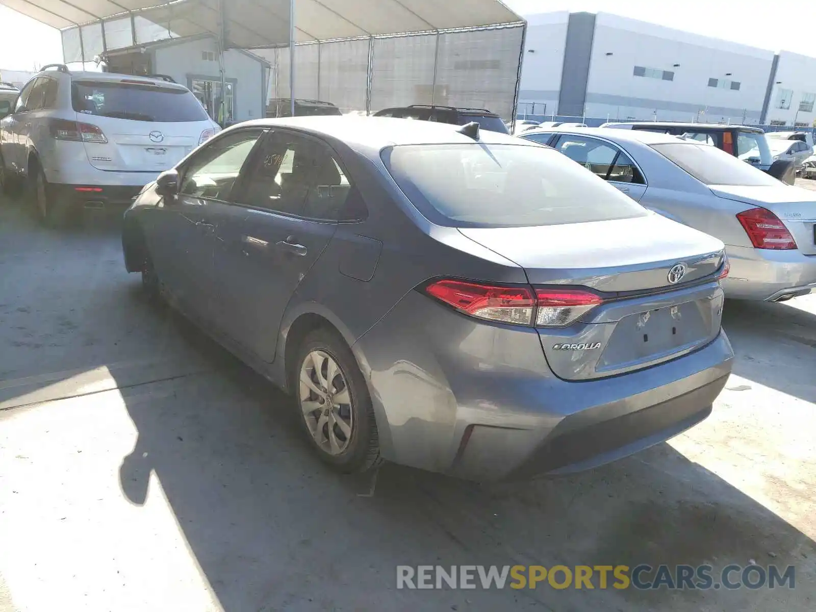 3 Photograph of a damaged car JTDEPRAE2LJ051272 TOYOTA COROLLA 2020