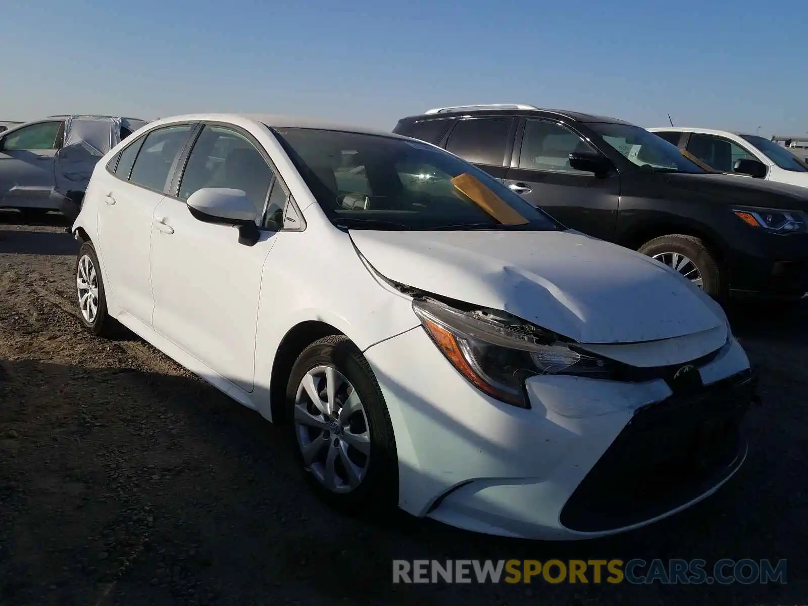 1 Photograph of a damaged car JTDEPRAE2LJ051322 TOYOTA COROLLA 2020