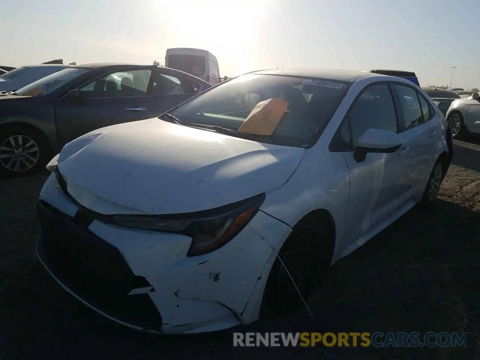 2 Photograph of a damaged car JTDEPRAE2LJ051322 TOYOTA COROLLA 2020