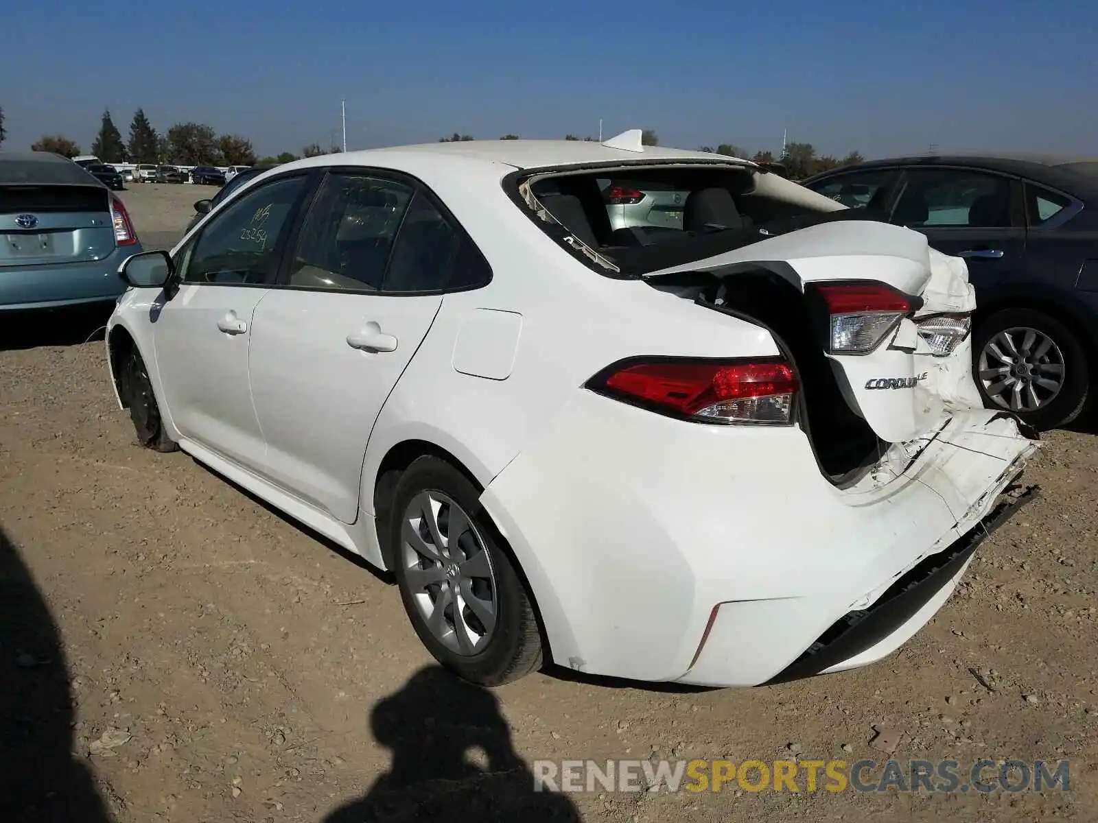 3 Photograph of a damaged car JTDEPRAE2LJ051322 TOYOTA COROLLA 2020