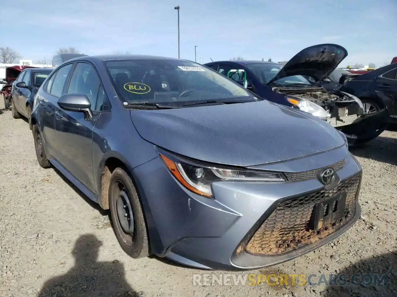 1 Photograph of a damaged car JTDEPRAE2LJ051627 TOYOTA COROLLA 2020