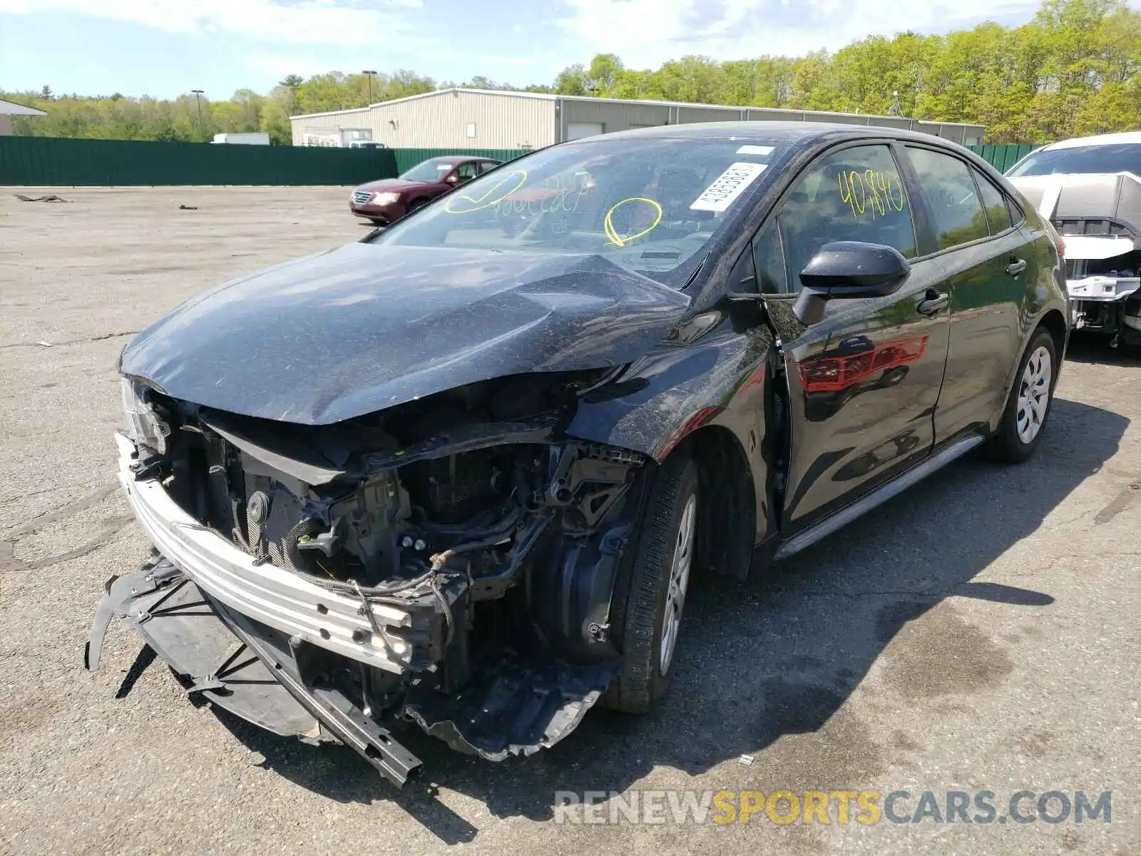 2 Photograph of a damaged car JTDEPRAE2LJ051871 TOYOTA COROLLA 2020